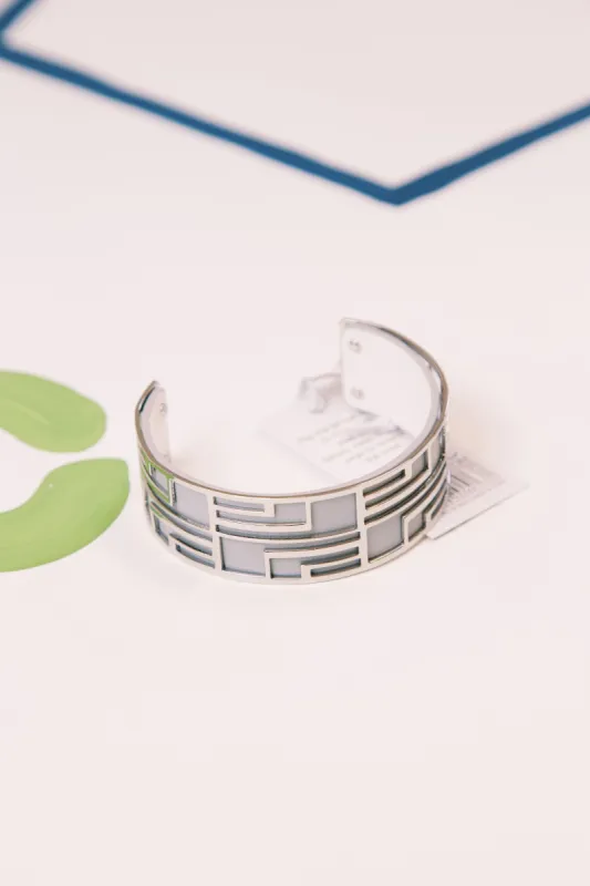 Dual Chic Reversible Cuff Bracelet, Silver made by North & Main Clothing Company