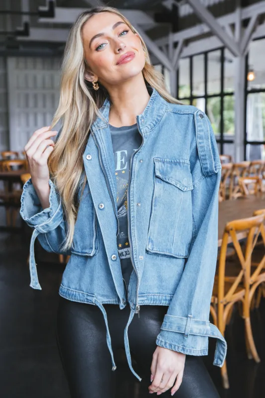 Dandy Denim Jacket, Denim Blue sold by North & Main Clothing Company