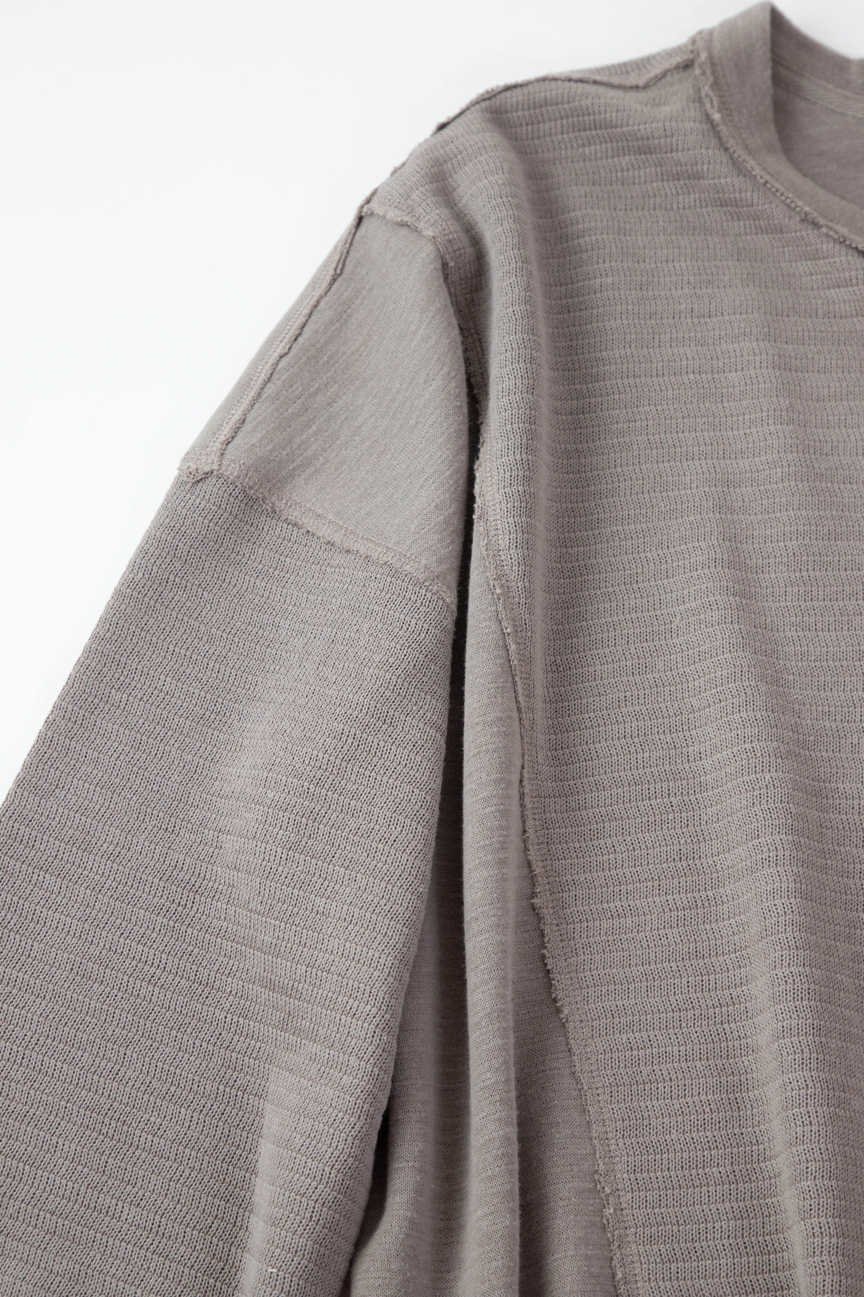 Good Luck Patchwork Knit Top, Light Mocha | Plus Size sold by North & Main Clothing Company product image thumbnail 2