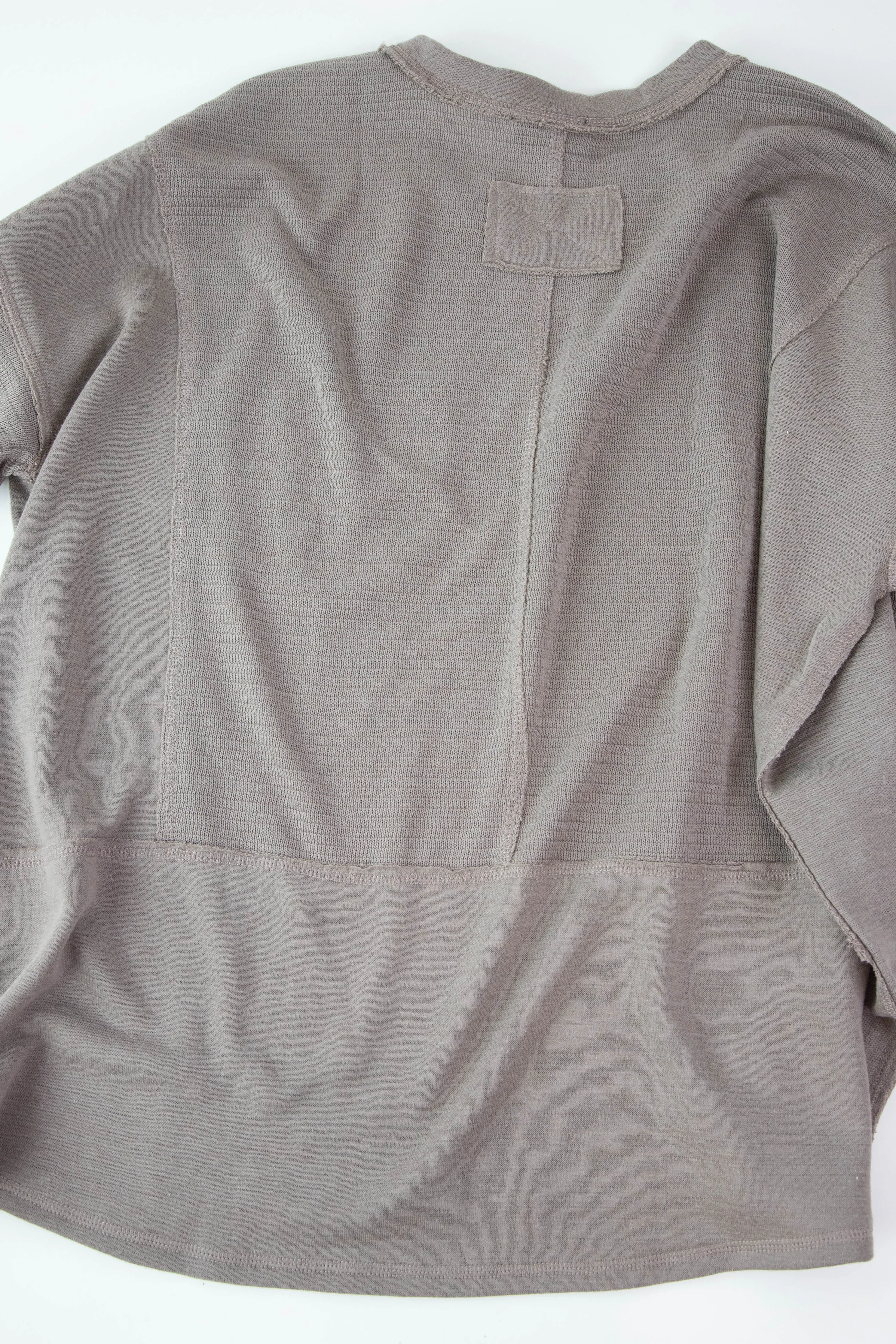 Good Luck Patchwork Knit Top, Light Mocha | Plus Size sold by North & Main Clothing Company product image thumbnail 3