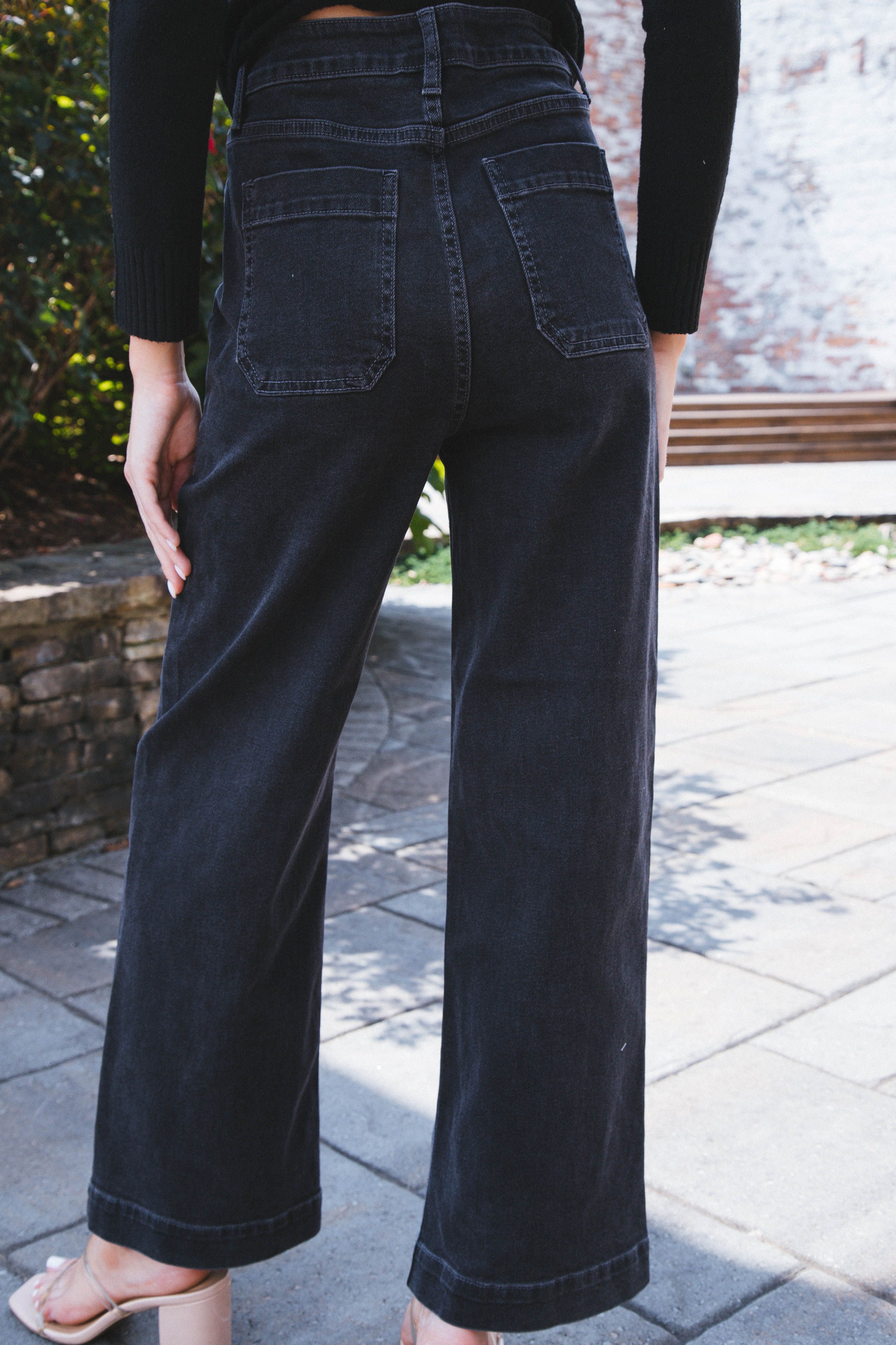 Dinah Denim Utility Pants, Black sold by North & Main Clothing Company product image thumbnail 4