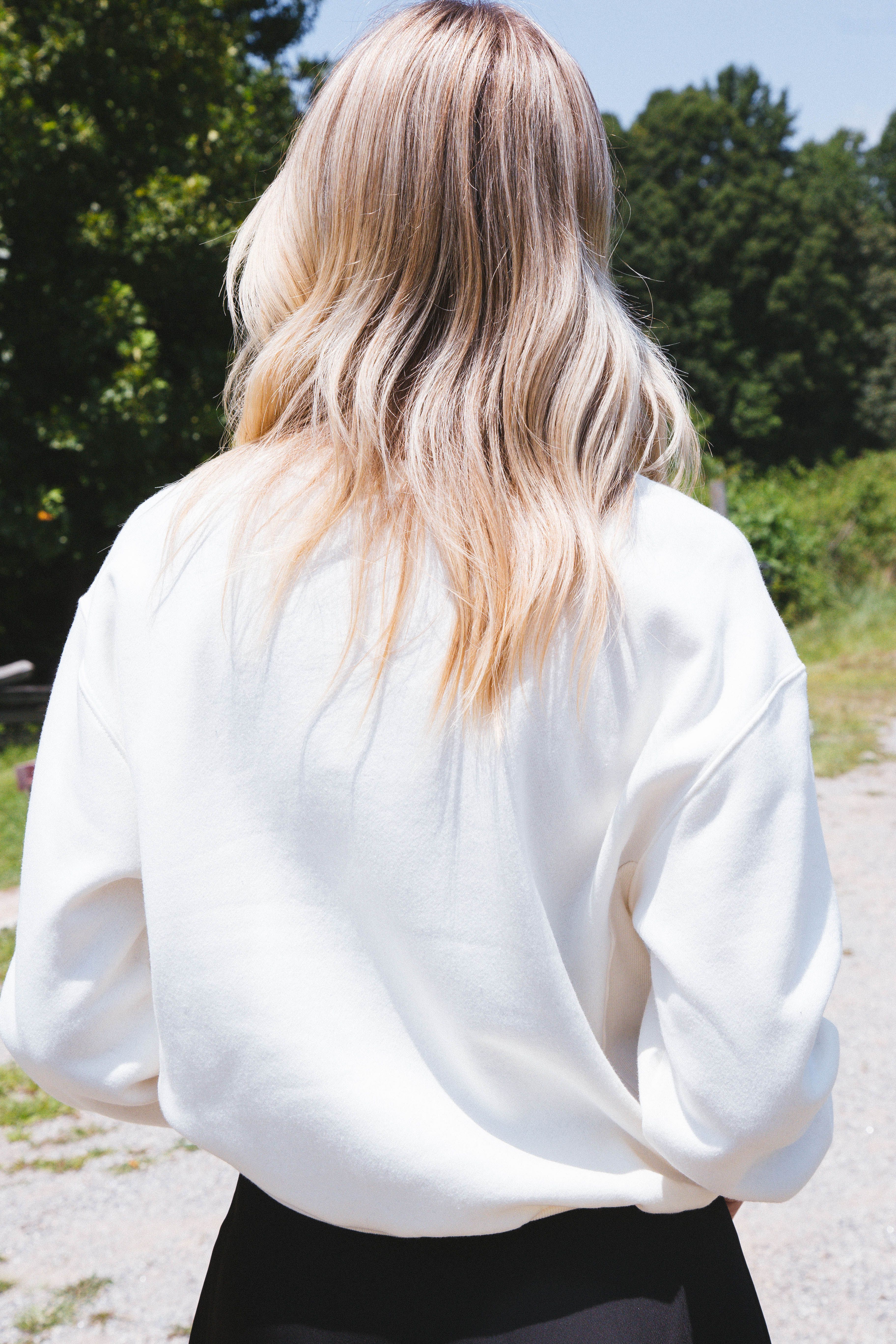 Fairway Embroidered Crewneck Sweatshirt, Ivory sold by North & Main Clothing Company product image thumbnail 5