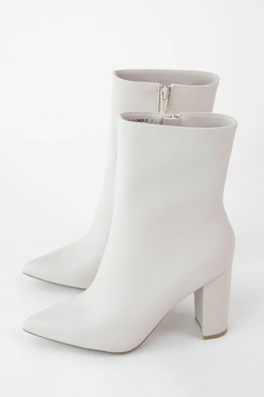 Bellflower Mid Calf Bootie, Sand made by North & Main Clothing Company