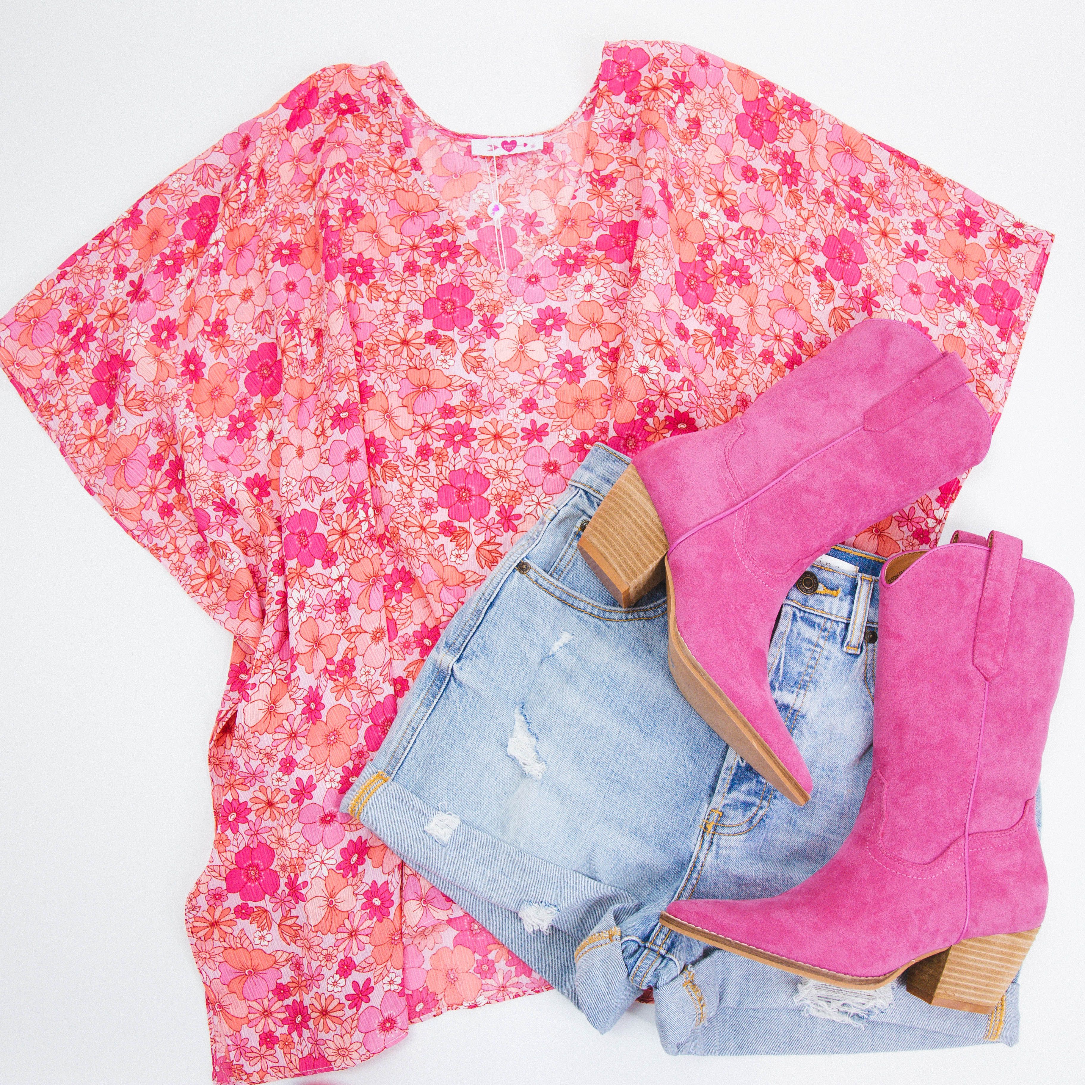 Beautiful Floral North Tunic, Hawaiian Sun | Buddy Love sold by North & Main Clothing Company product image thumbnail 9