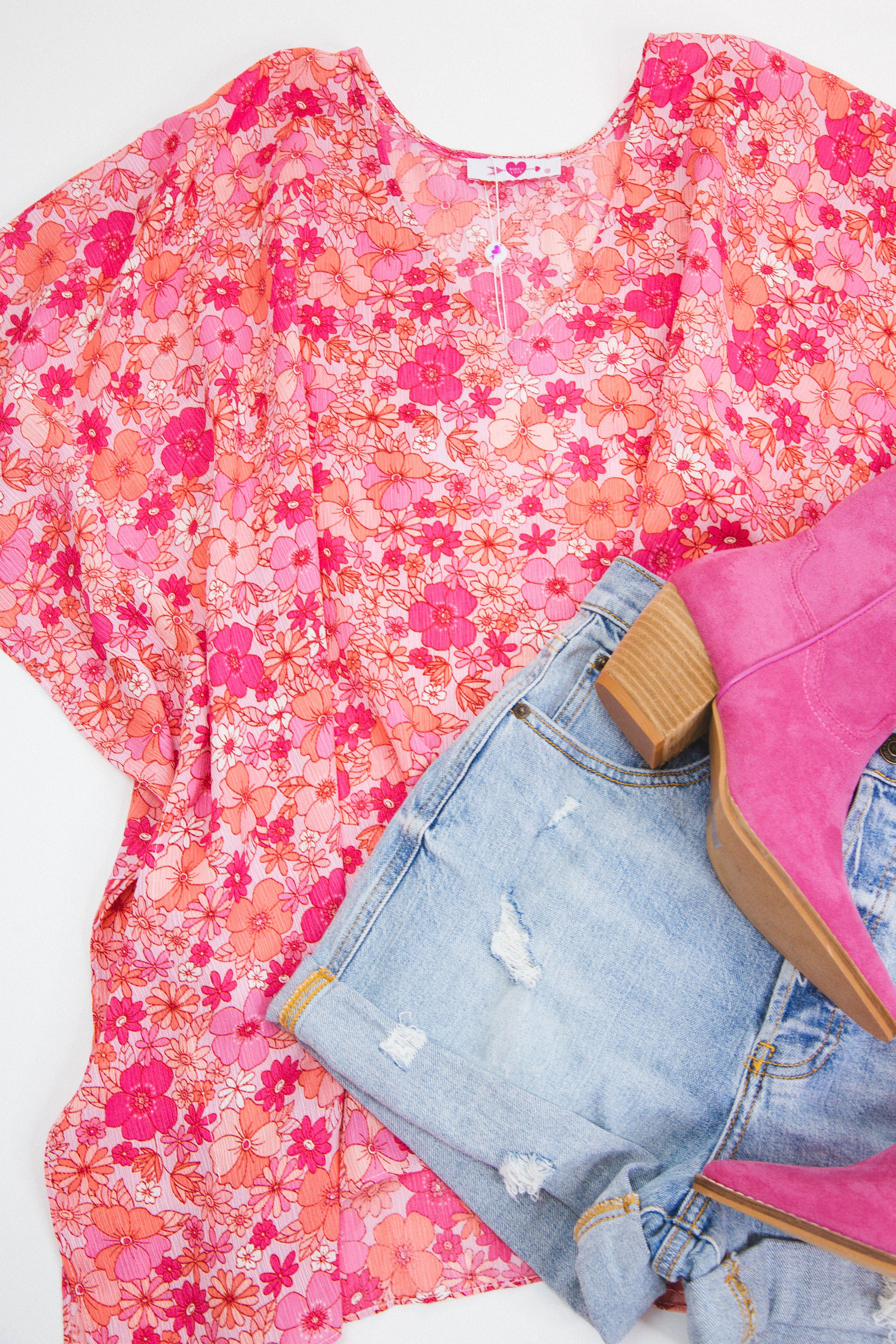 Beautiful Floral North Tunic, Hawaiian Sun | Buddy Love sold by North & Main Clothing Company product image thumbnail 7