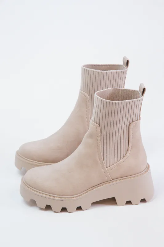 Villa Chelsea Lug Boot, Stone |  DV by Dolce Vita sold by North & Main Clothing Company