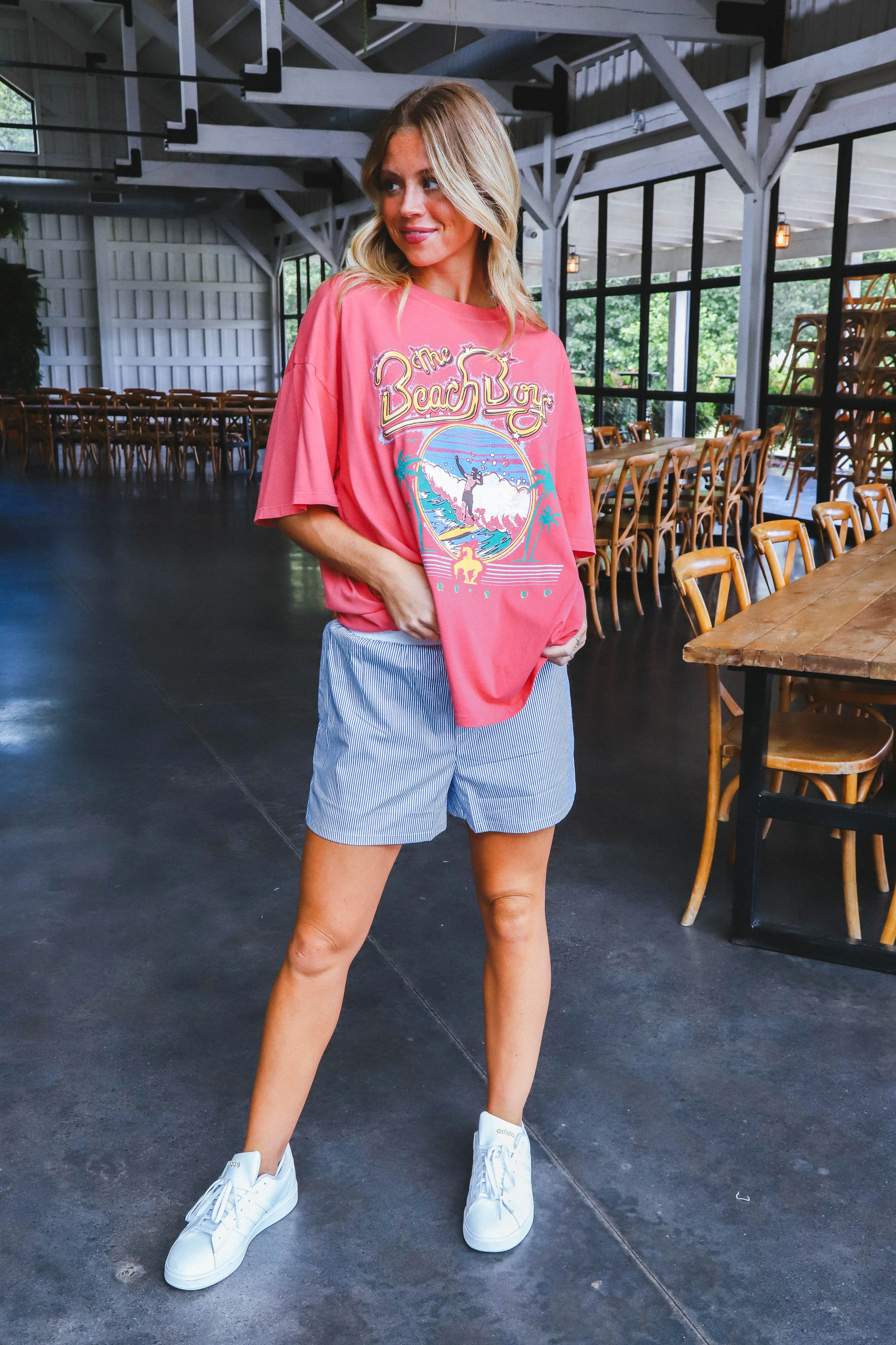 Beach Boys Surfs Up Graphic Tee, Rose Water | Daydreamer sold by North & Main Clothing Company product image thumbnail 2