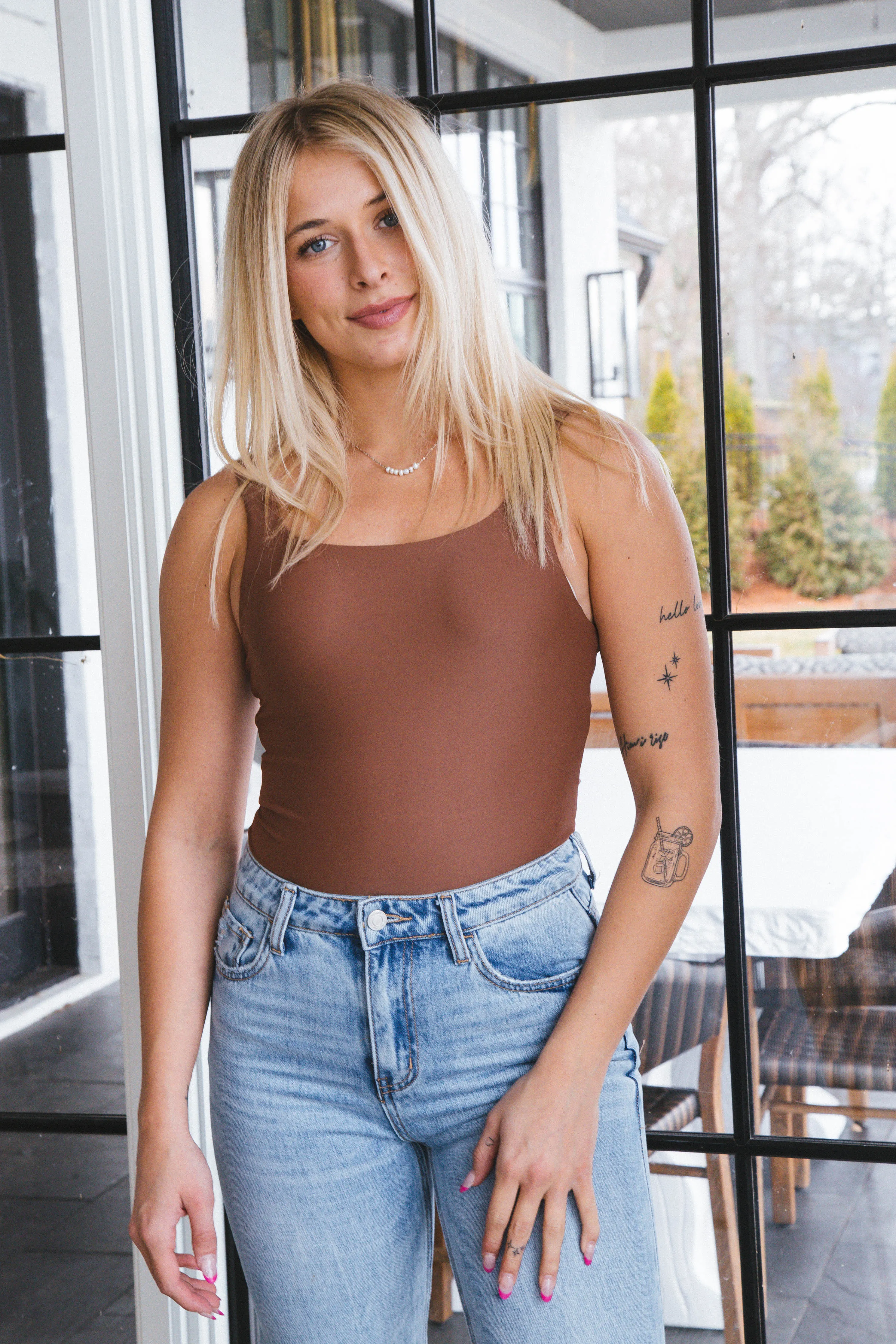 Sun Bath Swimsuit/Bodysuit, Brown | Sadie & Sage sold by North & Main Clothing Company product image thumbnail 3