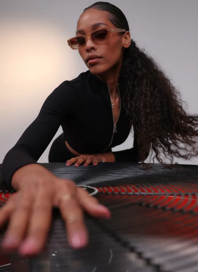 Mabel, Transparent Coffee/Brown | Otra sold by North & Main Clothing Company product image thumbnail 5