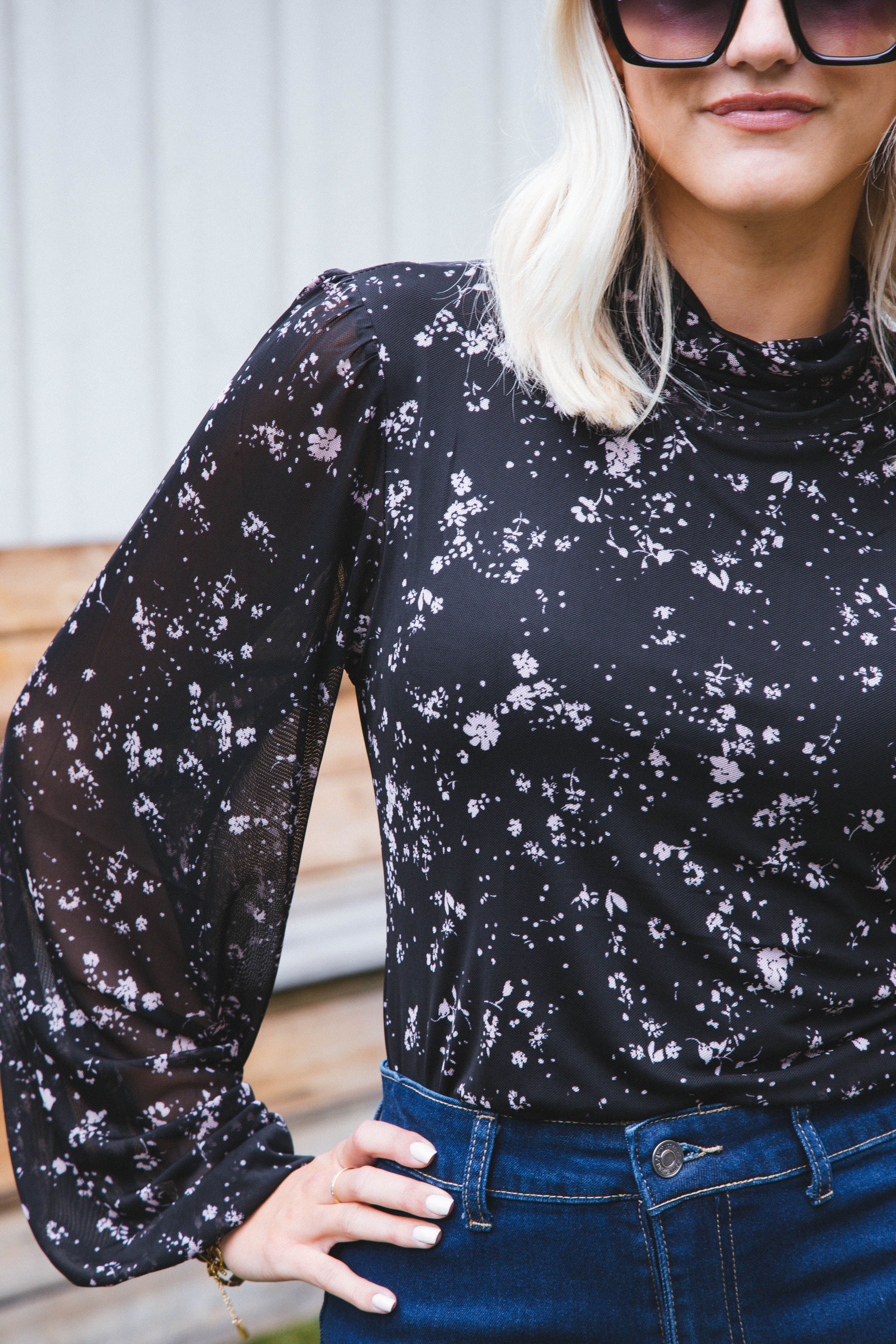 Night Dream Mesh Top, Falling Petals | Sanctuary sold by North & Main Clothing Company product image thumbnail 3