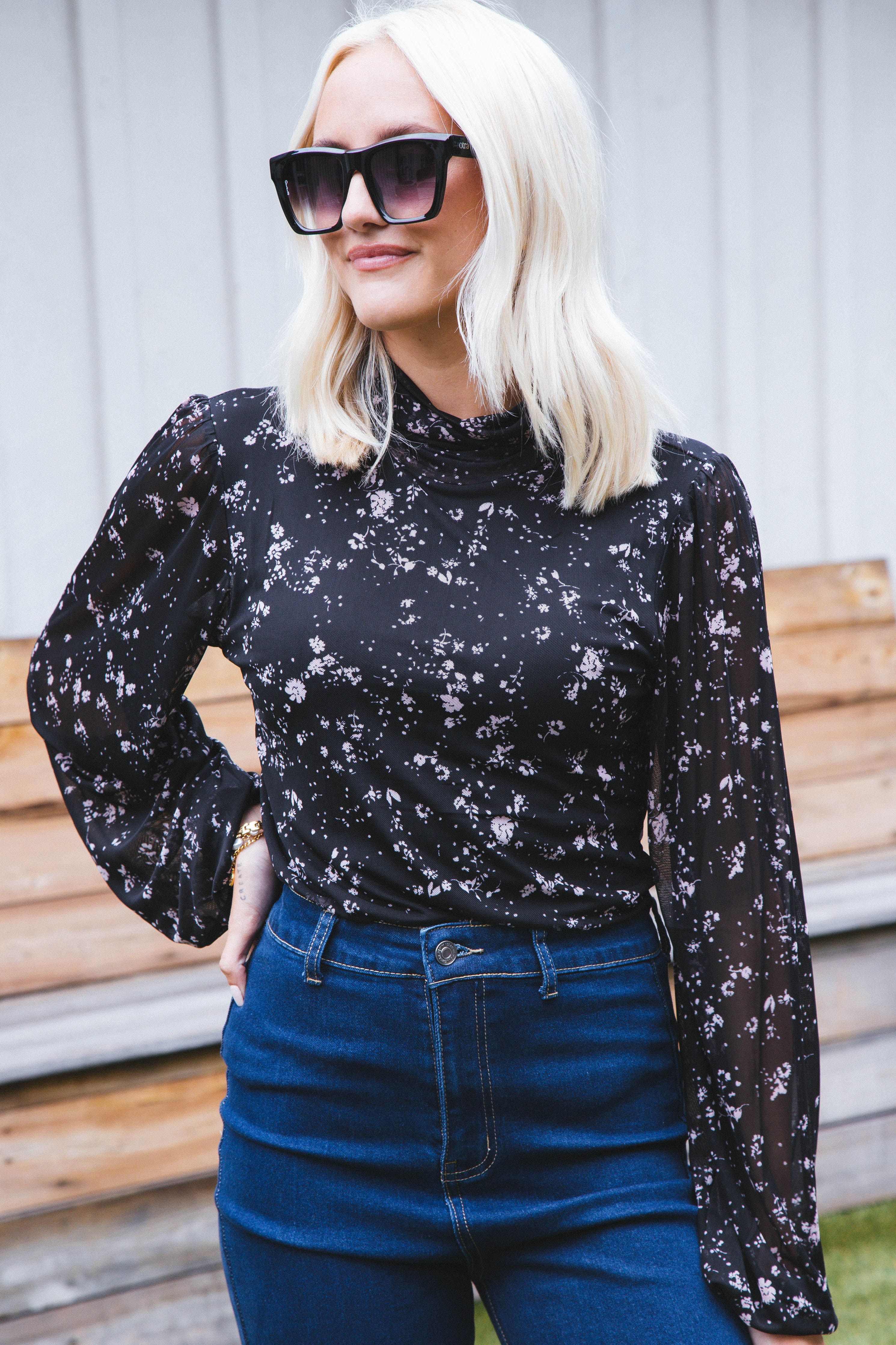 Night Dream Mesh Top, Falling Petals | Sanctuary sold by North & Main Clothing Company product image thumbnail 4