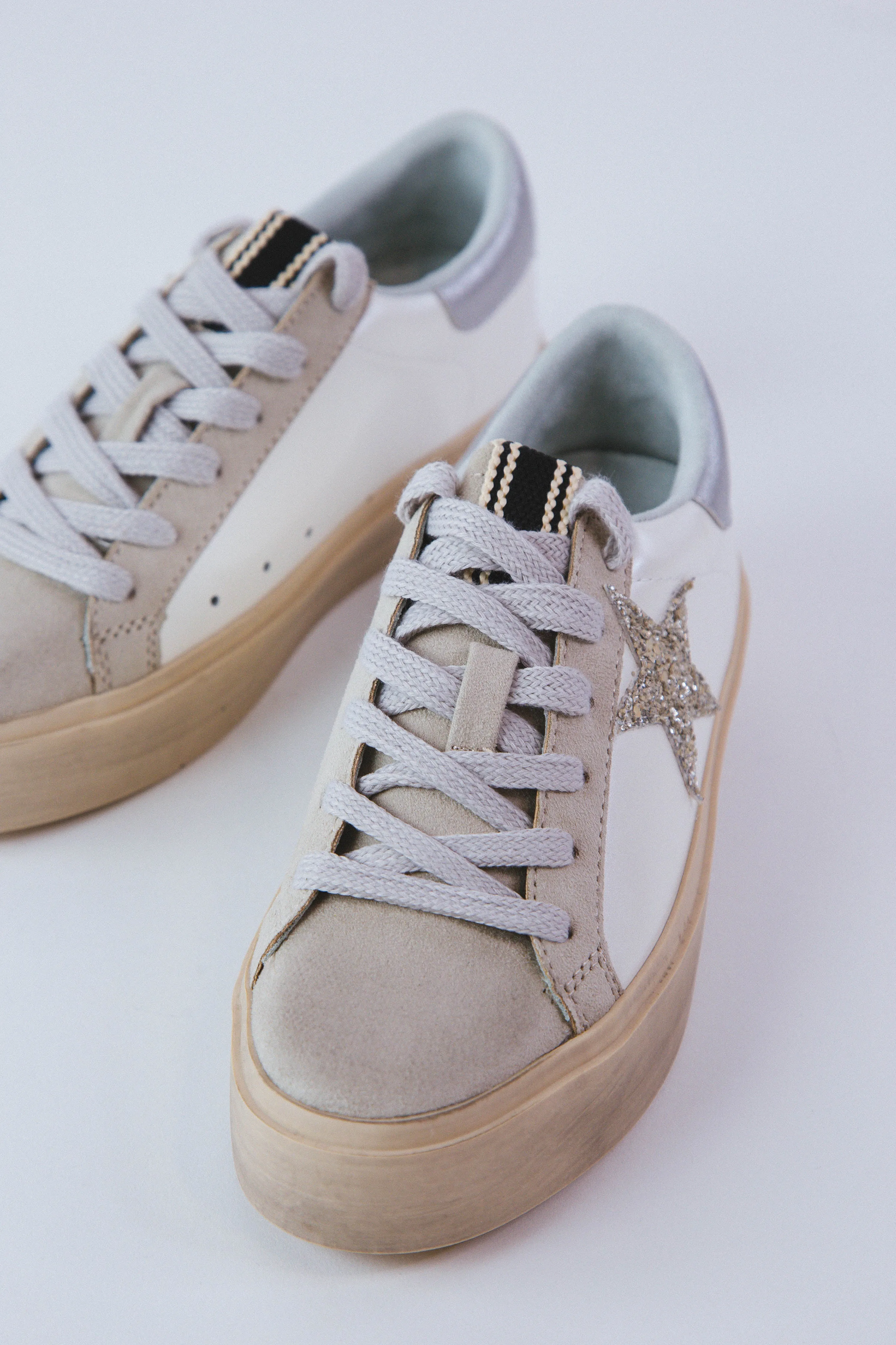 Reba Platform Star Sneaker, Pearl | ShuShop sold by North & Main Clothing Company product image thumbnail 2