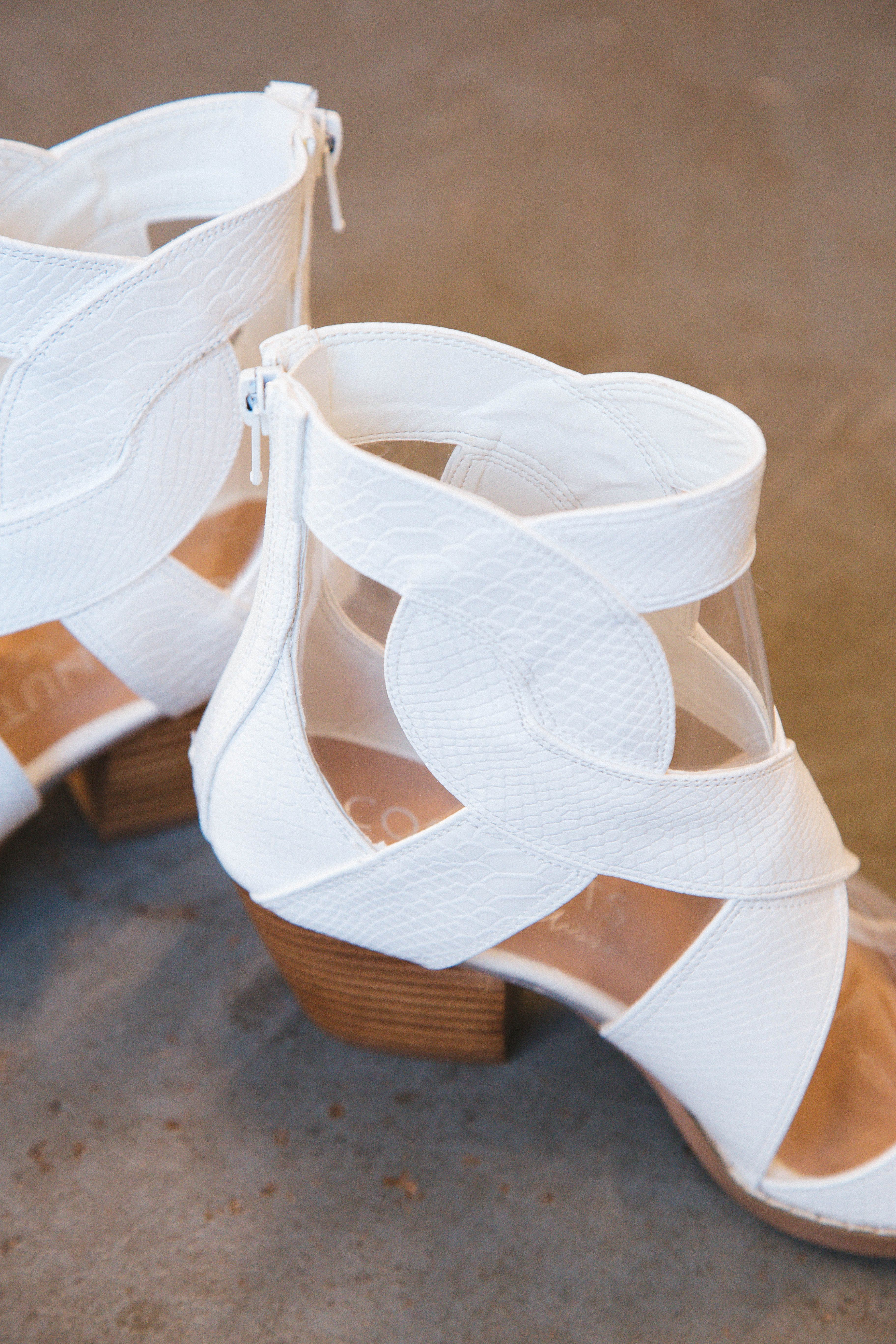 Anthem Snake Embossed Bootie, White | Coconuts by Matisse sold by North & Main Clothing Company product image thumbnail 4
