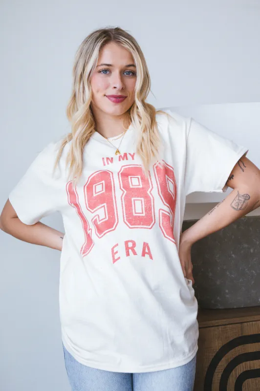 1989 Era Oversized Tee, Ivory sold by North & Main Clothing Company