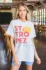 St Tropez Oversized Graphic Tee, Ivory sold by North & Main Clothing Company