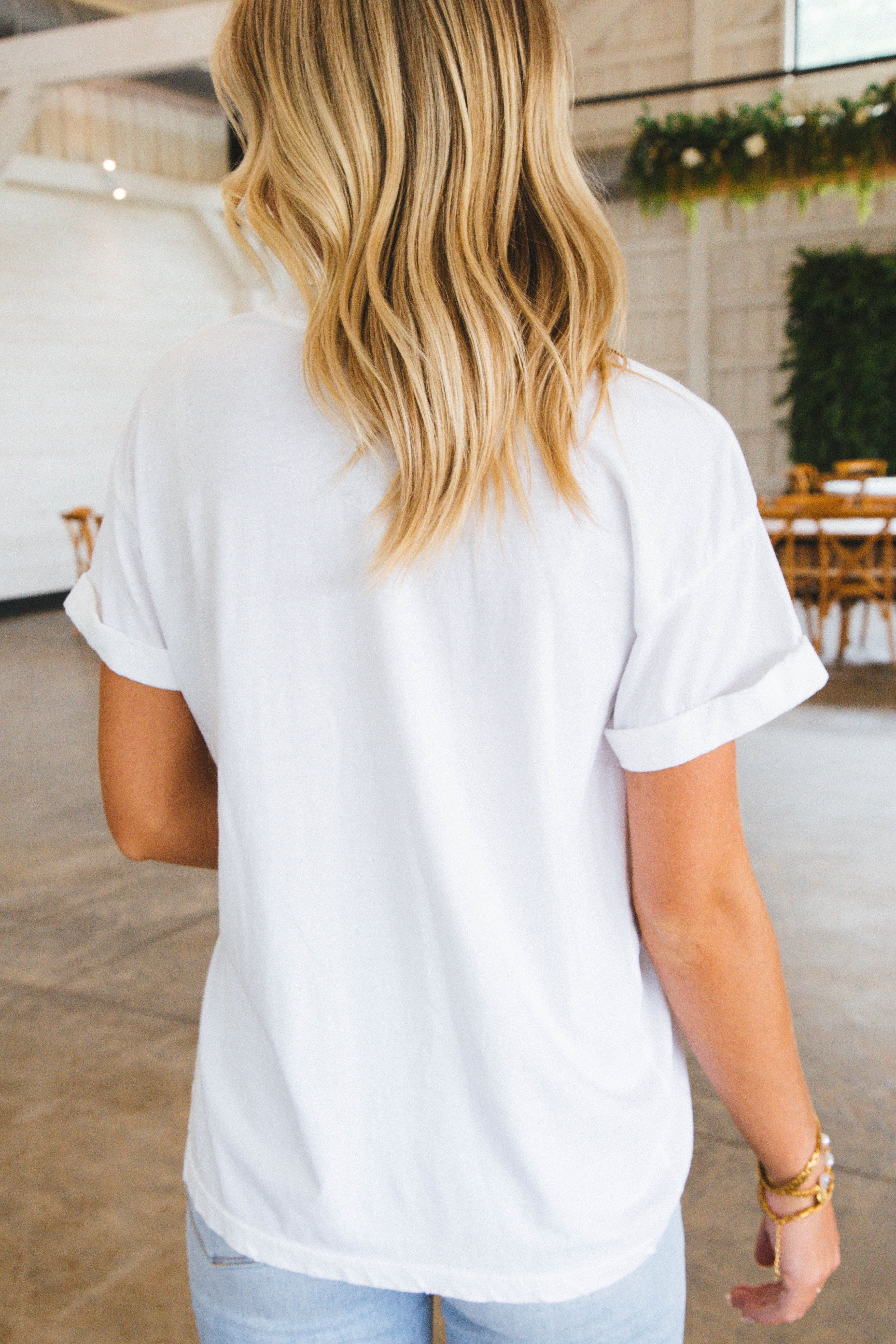 April Daisy Graphic Tee, Vintage White | Girl Dangerous sold by North & Main Clothing Company product image thumbnail 4