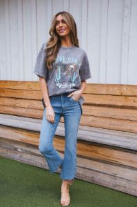 America Free Bird Graphic Tee, Denim | Extended Sizes Available sold by North & Main Clothing Company