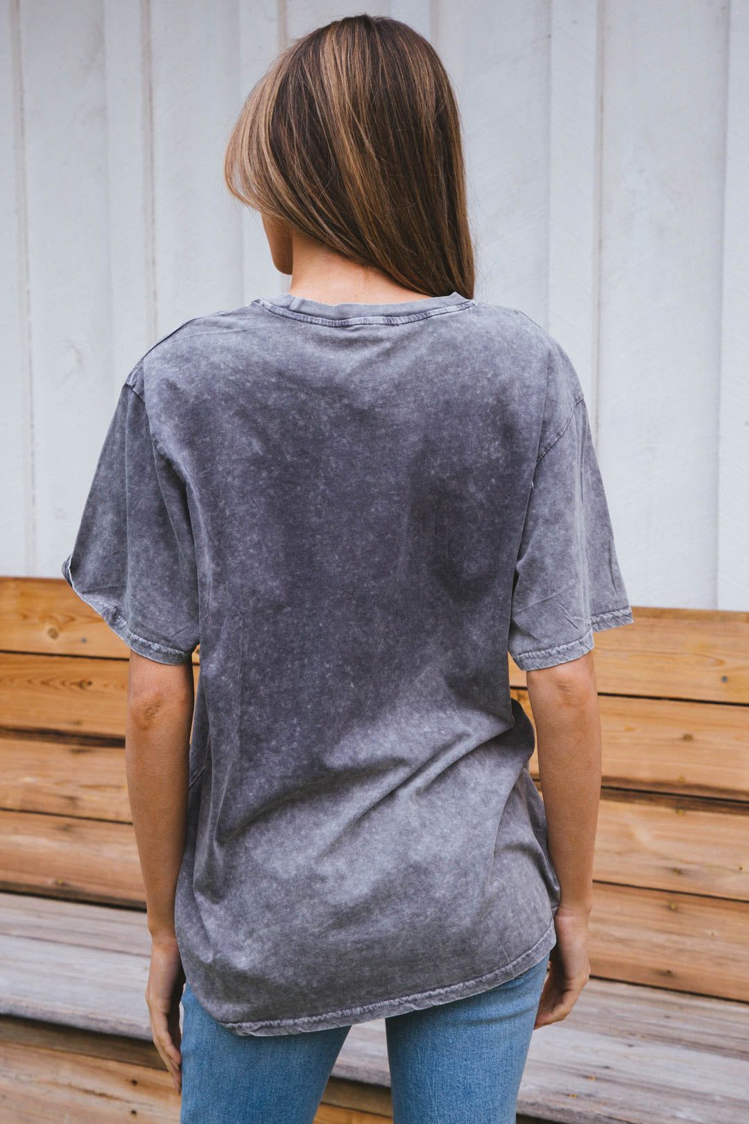 America Free Bird Graphic Tee, Denim | Extended Sizes Available sold by North & Main Clothing Company product image thumbnail 4