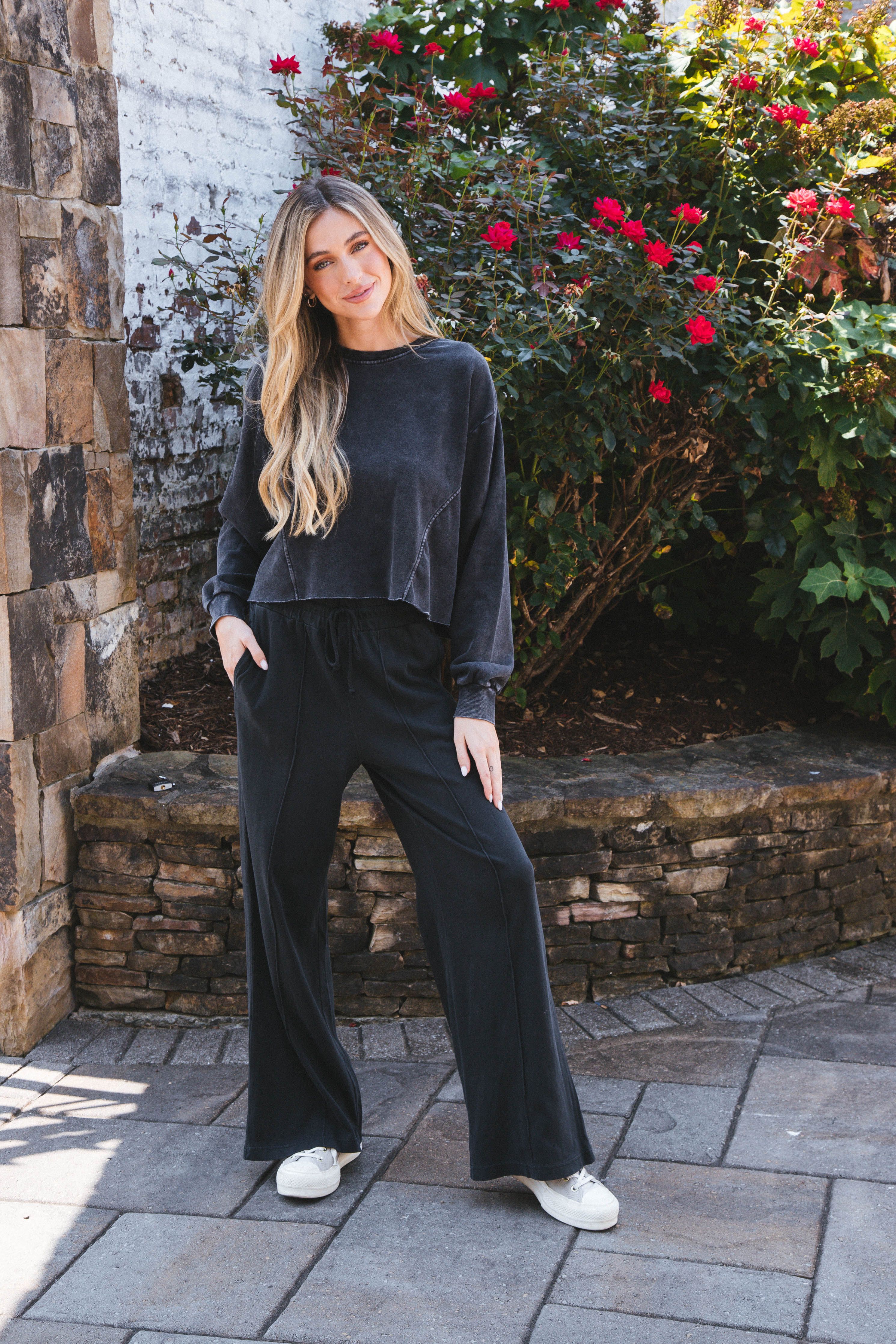 Lena Lounge Pants, Black sold by North & Main Clothing Company product image thumbnail 4