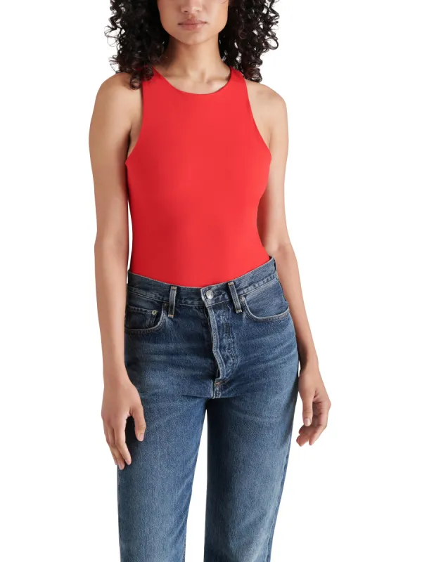 Nico Sleeveless Bodysuit, Red | Steve Madden sold by North & Main Clothing Company