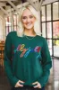Holly Jolly Pullover Sweater, Green sold by North & Main Clothing Company