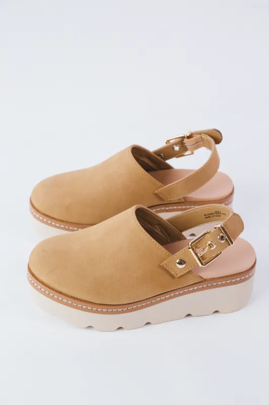 Mojo Suede Clog, Camel | Chinese Laundry made by Chinese Laundry