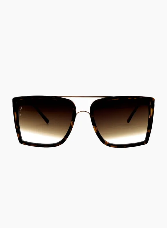 Velda Sunglasses, Tort/Brown Fade | Otra sold by North & Main Clothing Company