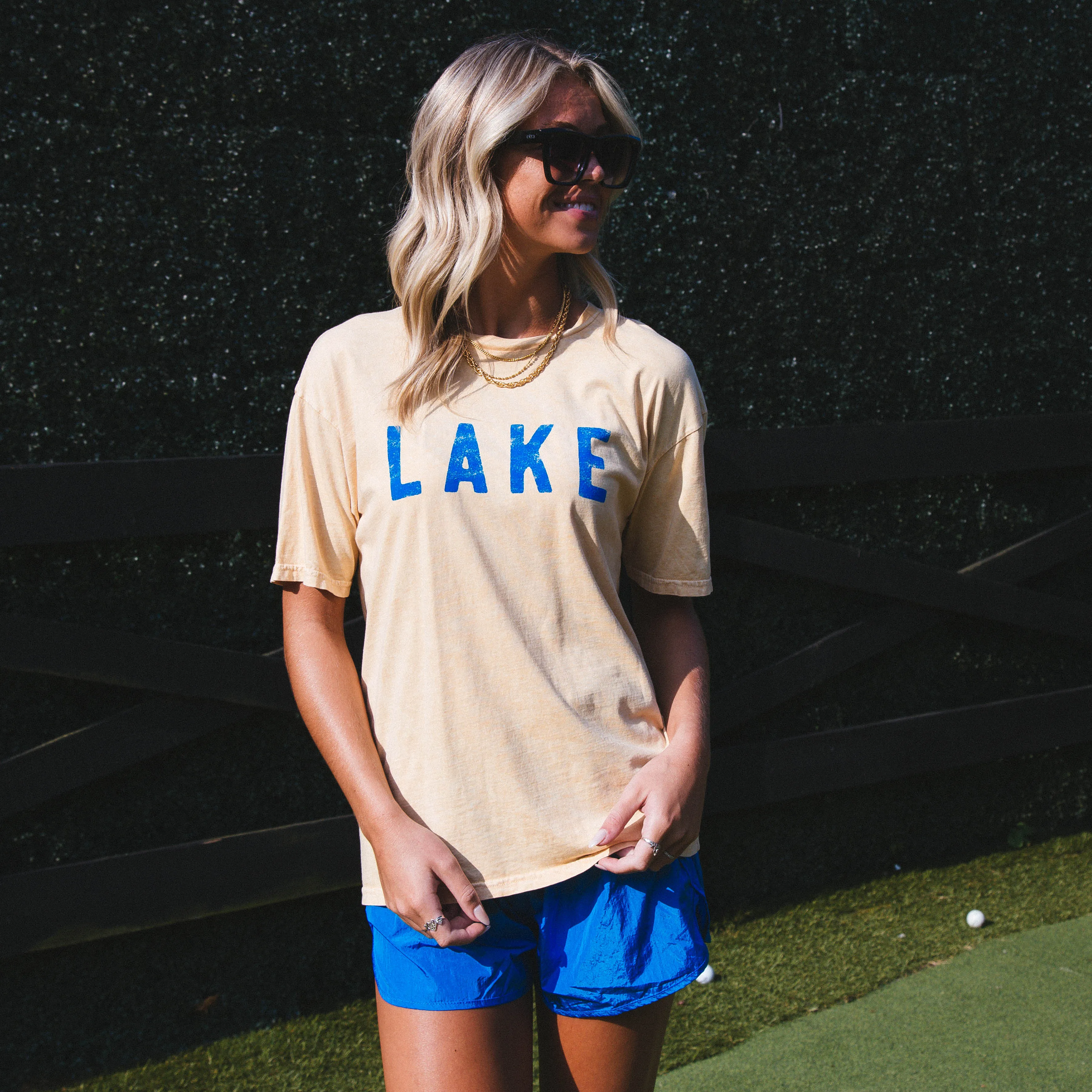 Lake Graphic Tee, Golden sold by North & Main Clothing Company product image thumbnail 4