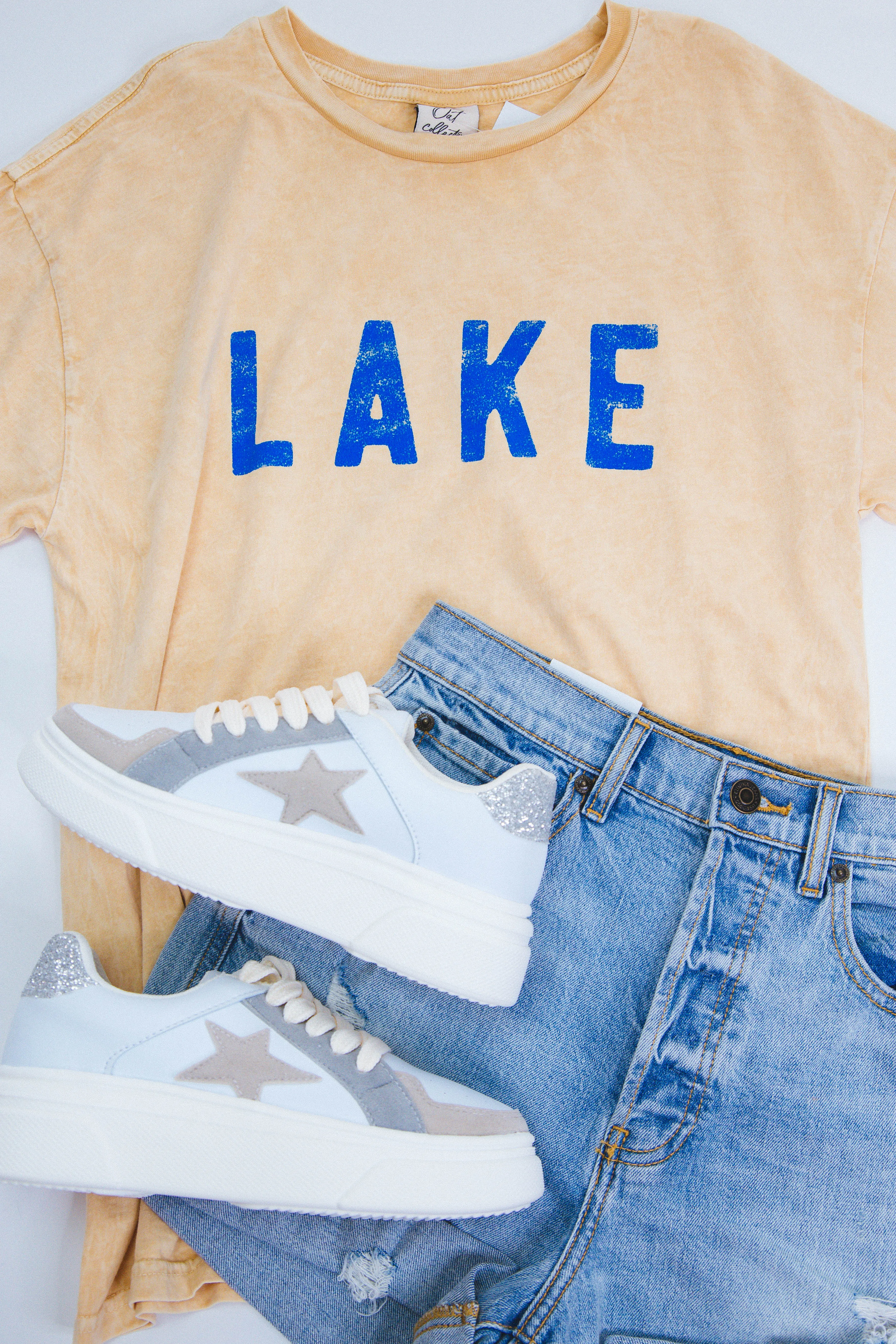 Lake Graphic Tee, Golden sold by North & Main Clothing Company product image thumbnail 5