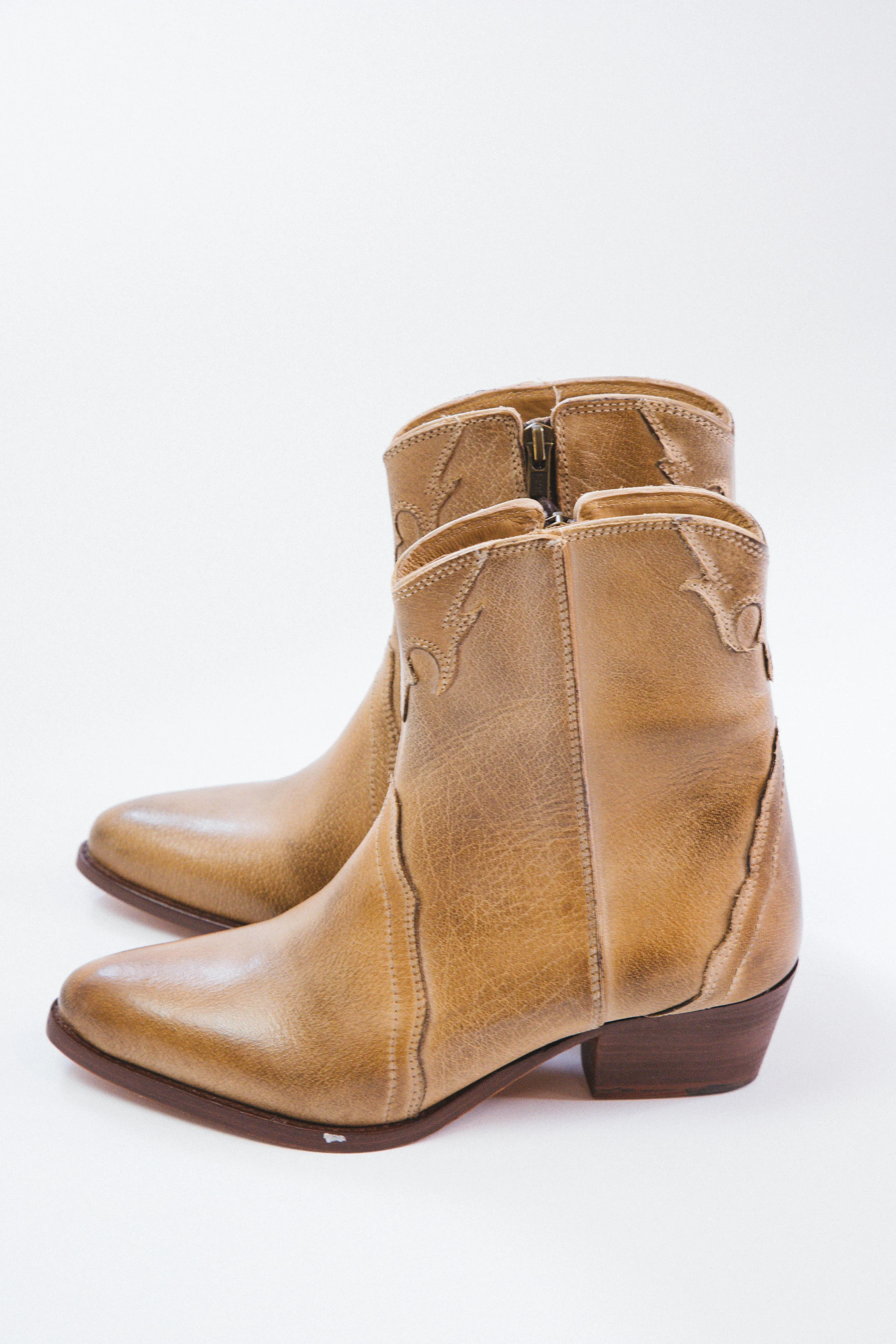 New Frontier Western Boot, Distressed Tan | Free People sold by North & Main Clothing Company