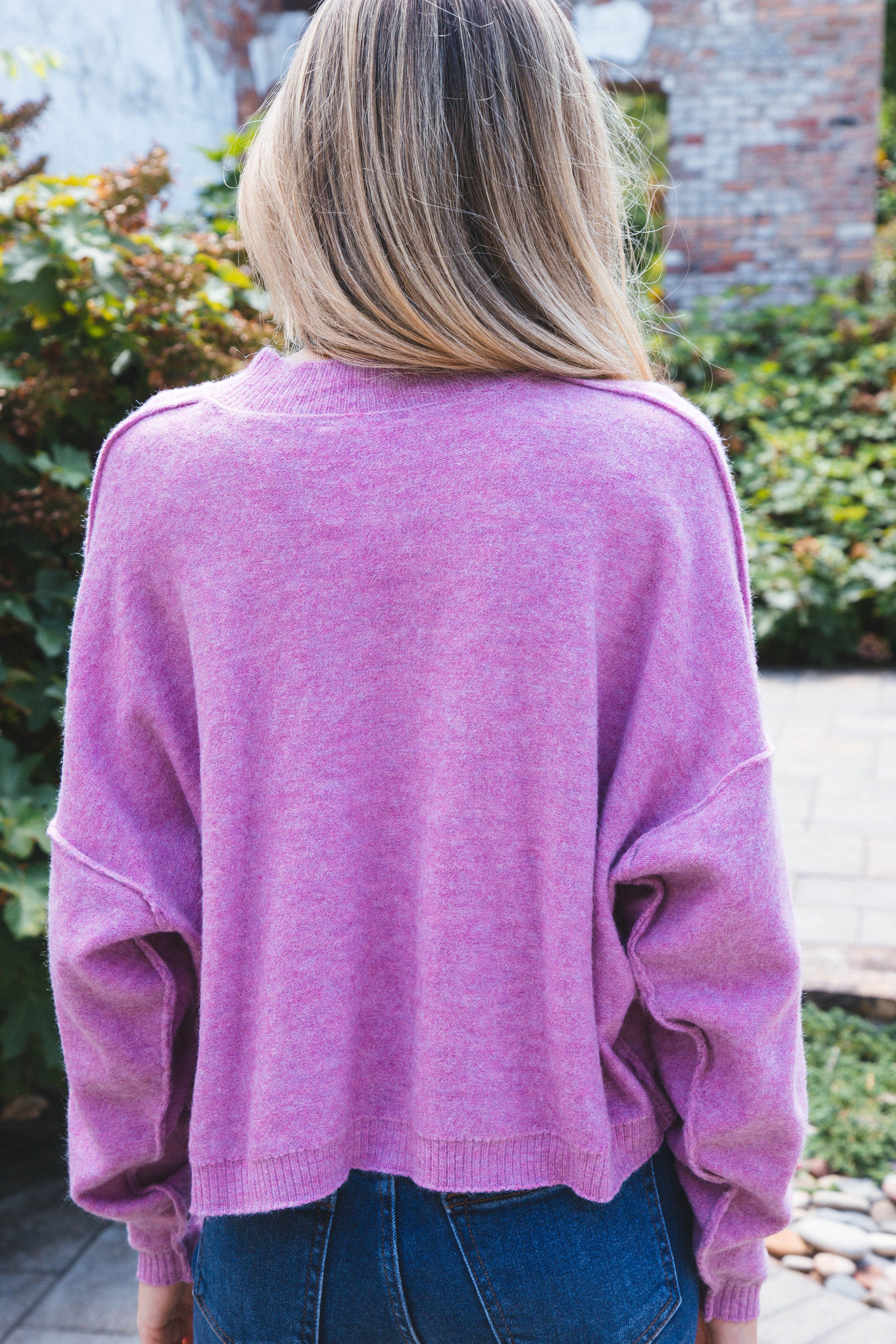 Sammie Sweater, Vintage Plum sold by North & Main Clothing Company product image thumbnail 4