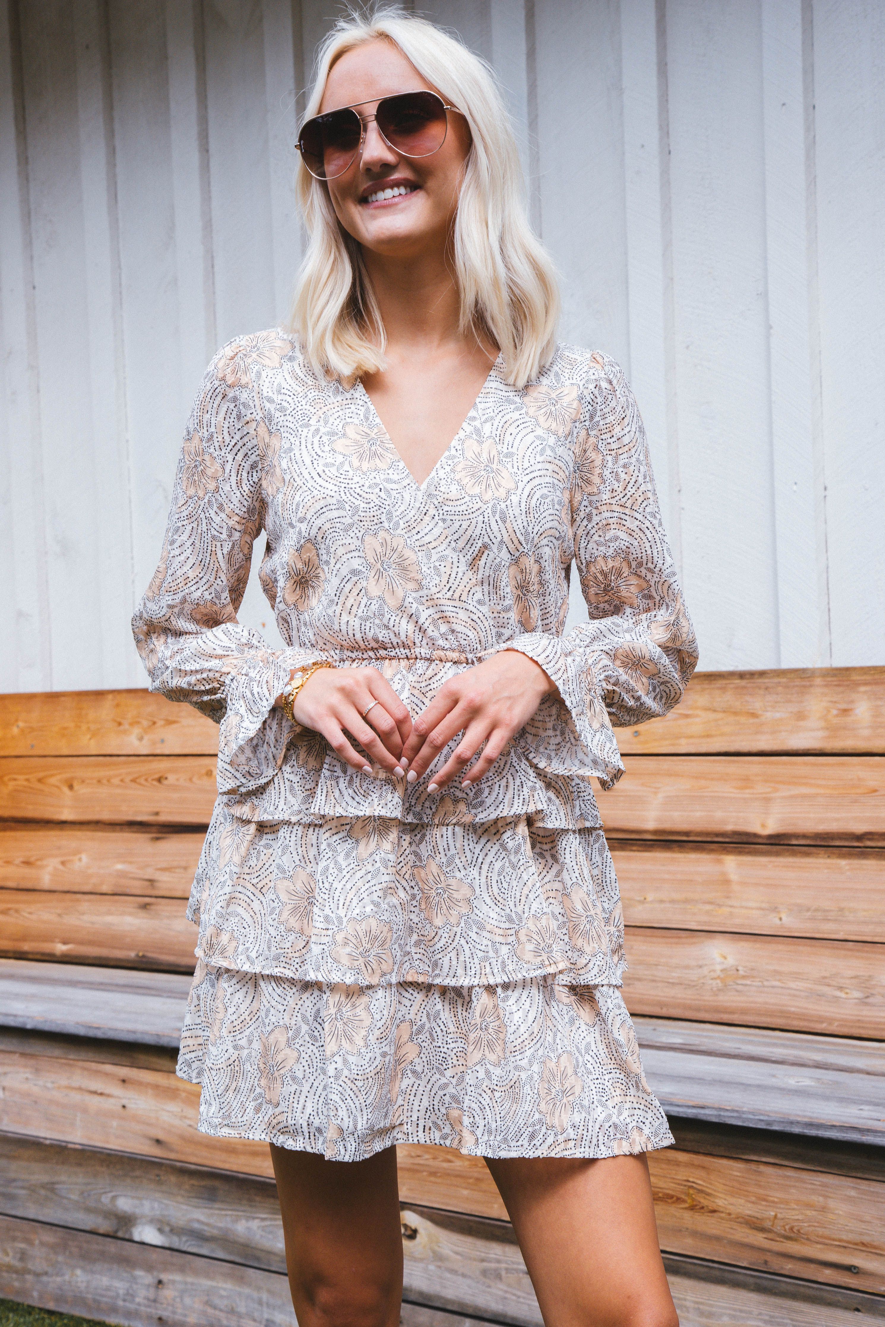 Golden Girl Mini Dress, Cream | Sadie & Sage sold by North & Main Clothing Company