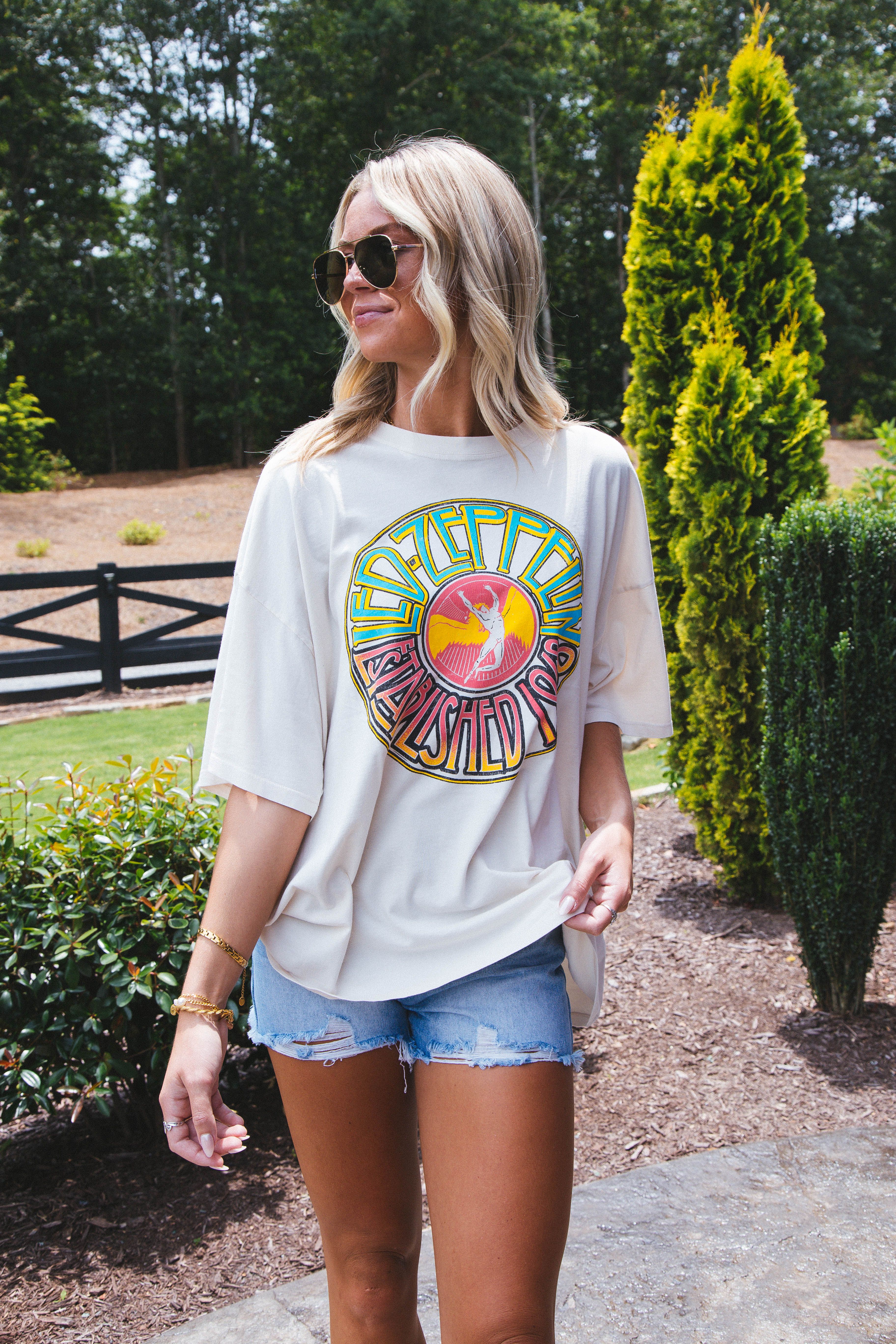 Led Zeppelin 1968 Tee, Dirty White | DayDreamer sold by North & Main Clothing Company product image thumbnail 5