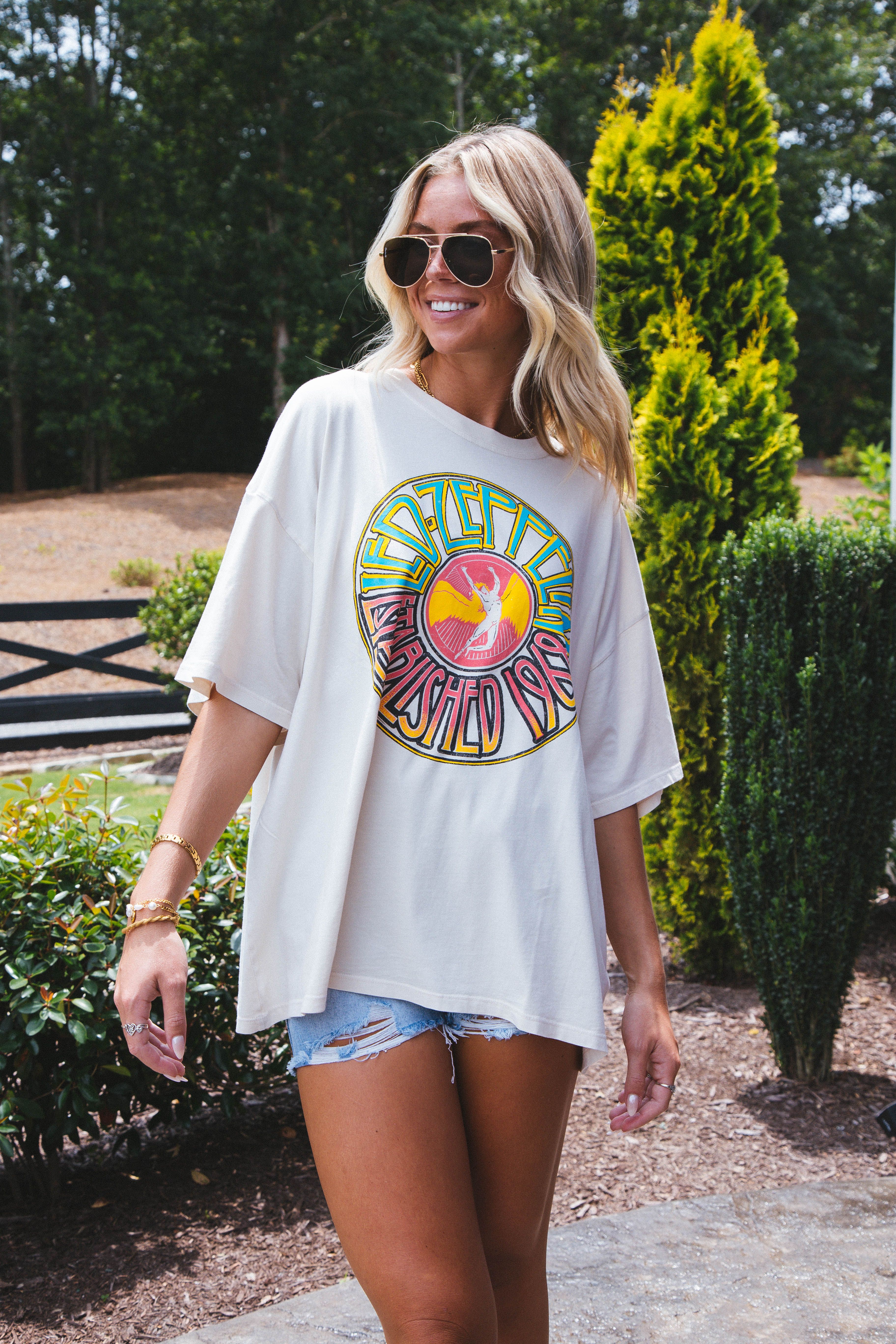Led Zeppelin 1968 Tee, Dirty White | DayDreamer sold by North & Main Clothing Company product image thumbnail 2