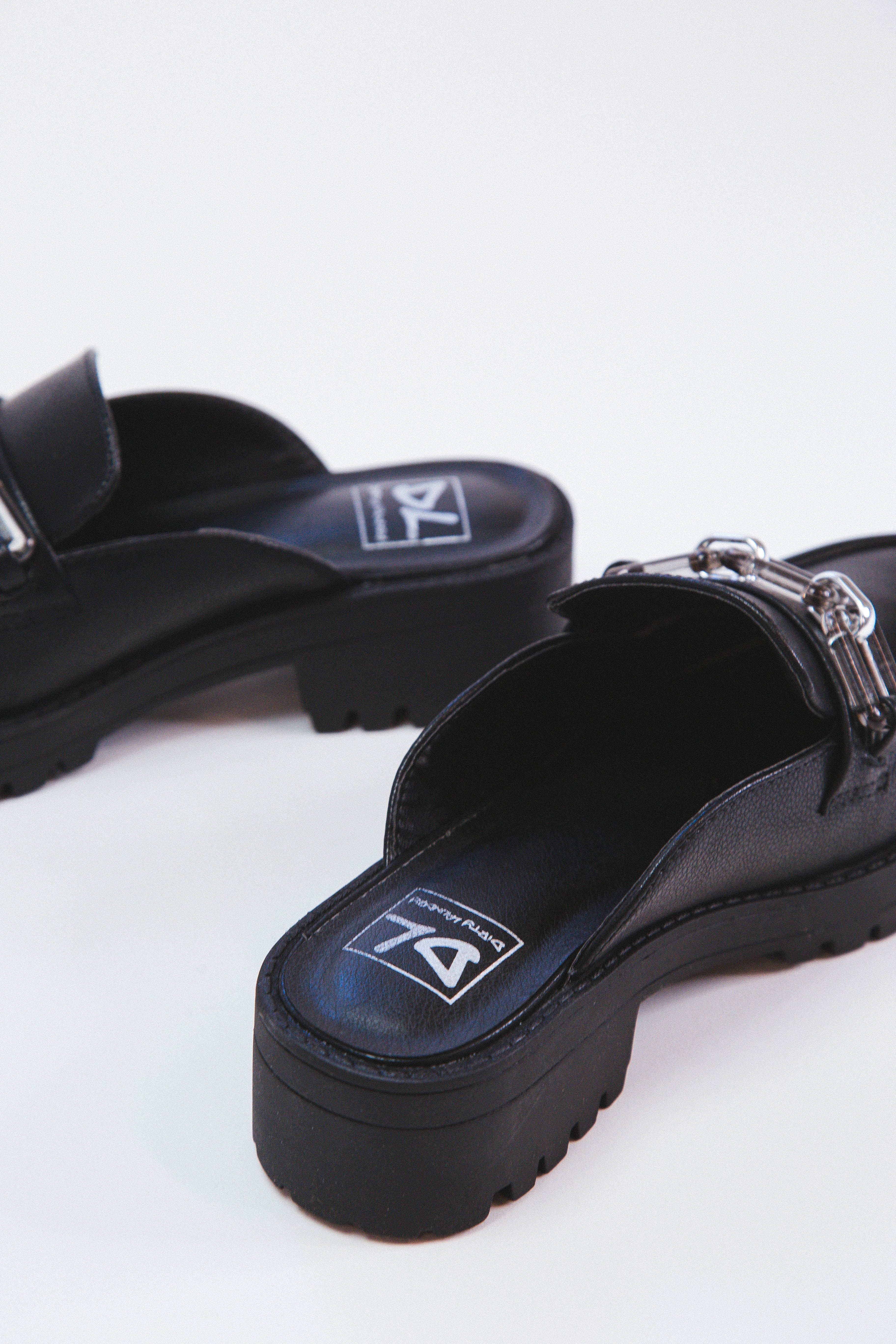 Vallor Smooth Backless Loafers, Black | Dirty Laundry sold by North & Main Clothing Company product image thumbnail 3