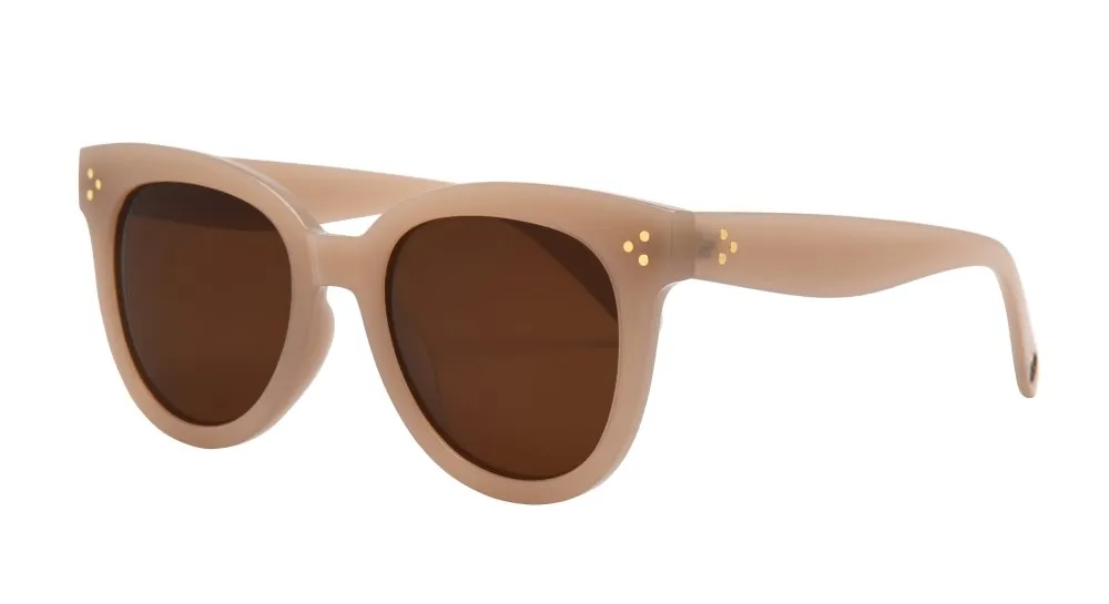 Cleo Polarized Sunglasses, Oatmeal/Brown | I-SEA sold by North & Main Clothing Company