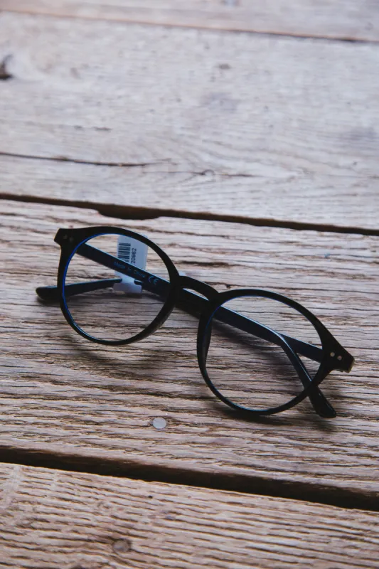 Annie Blue Light Glasses, Black sold by North & Main Clothing Company