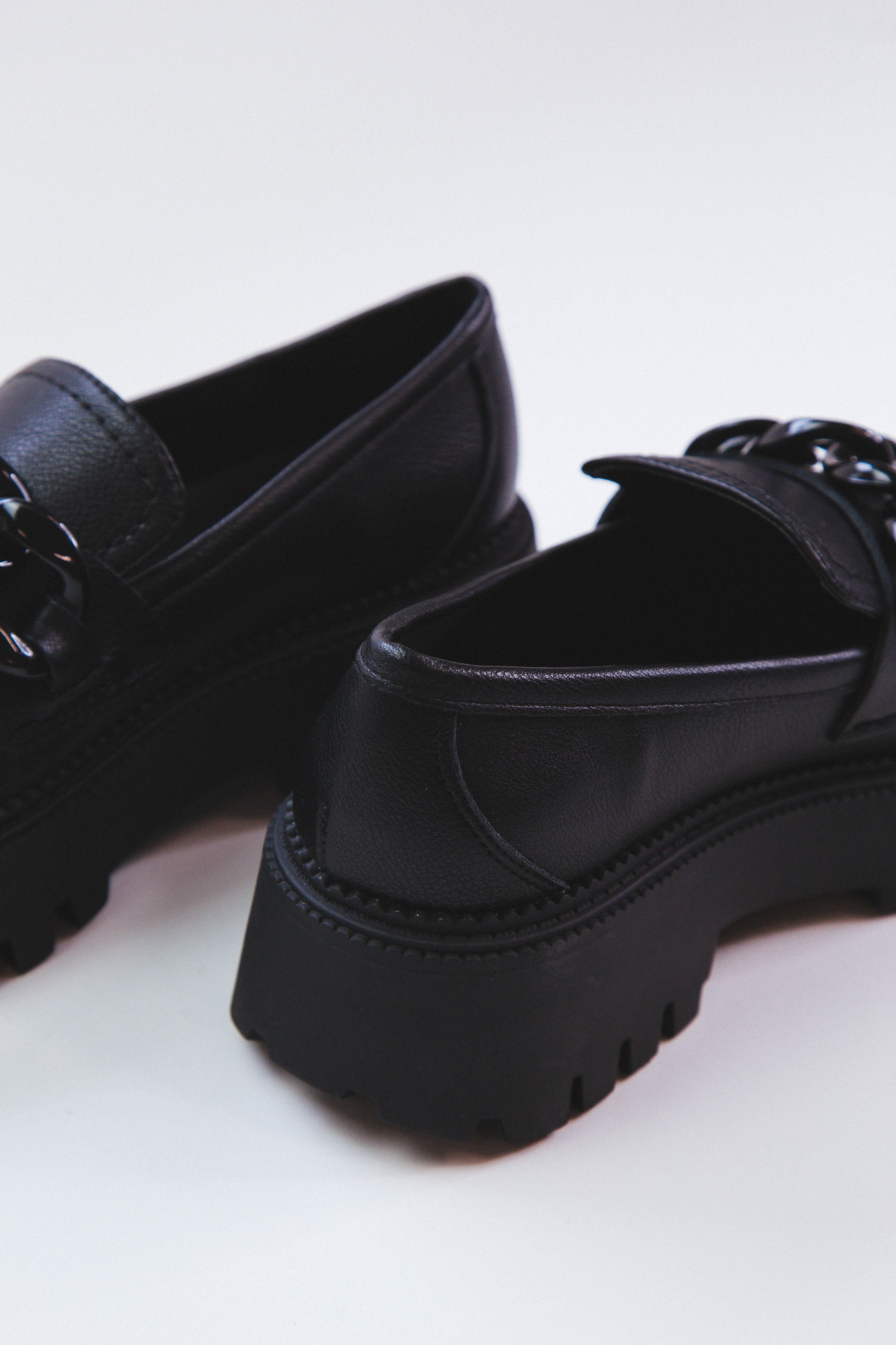 Larazzo Chain Platform Lug Sole Loafer, Black | DV By Dolce Vita sold by North & Main Clothing Company product image thumbnail 3