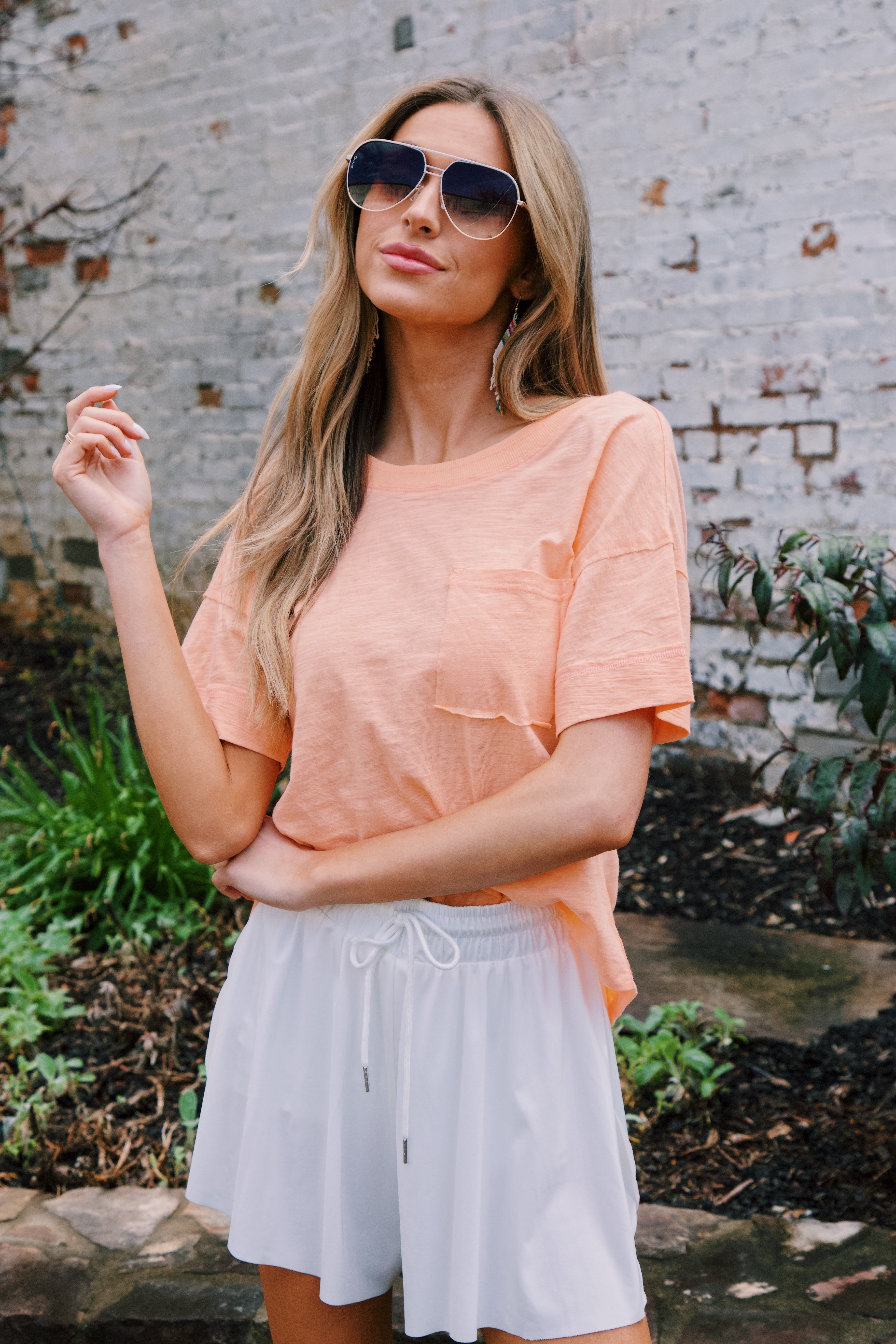Coast Back V-Neck Top, Mango sold by North & Main Clothing Company product image thumbnail 4