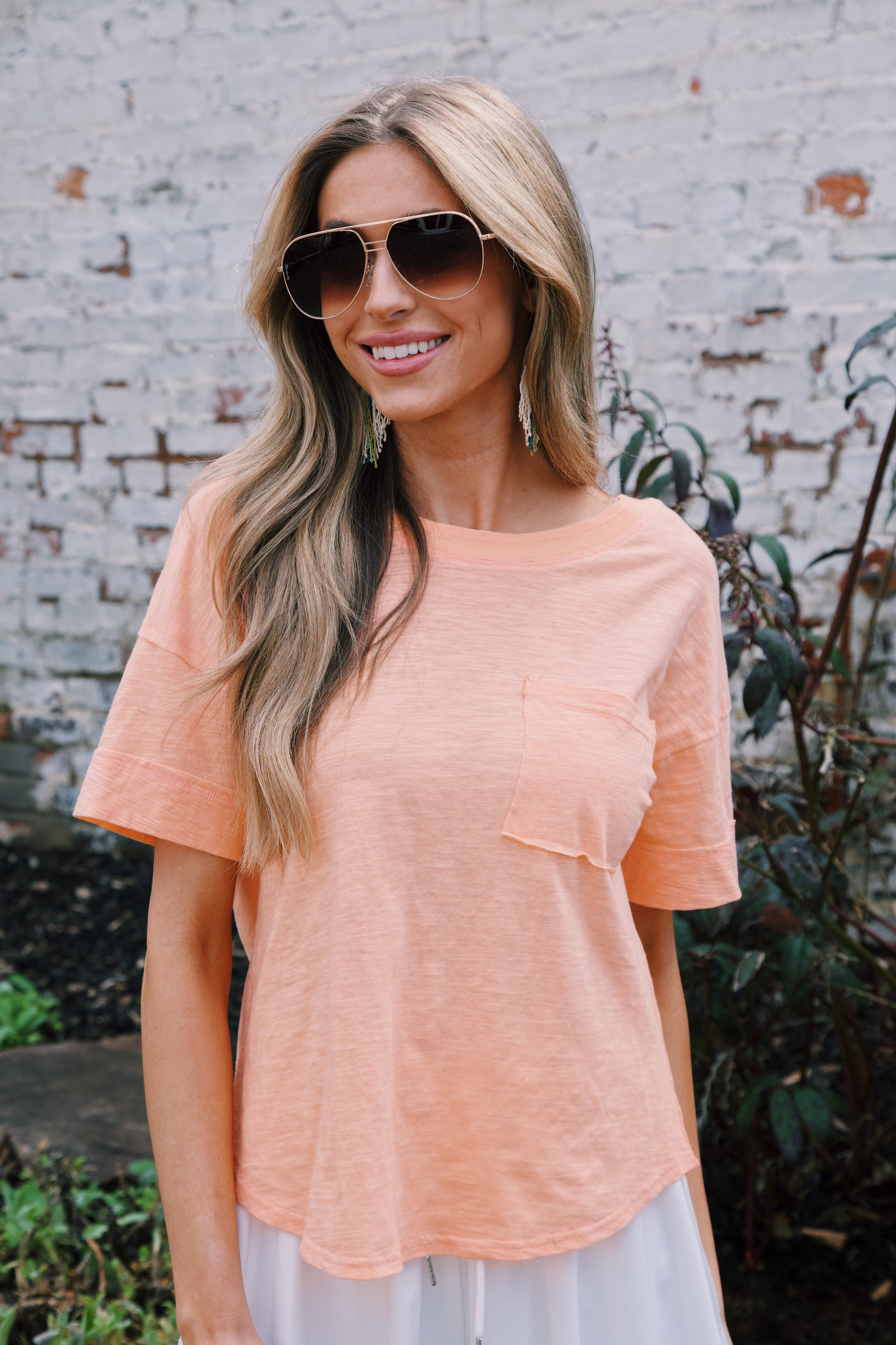 Coast Back V-Neck Top, Mango sold by North & Main Clothing Company product image thumbnail 3