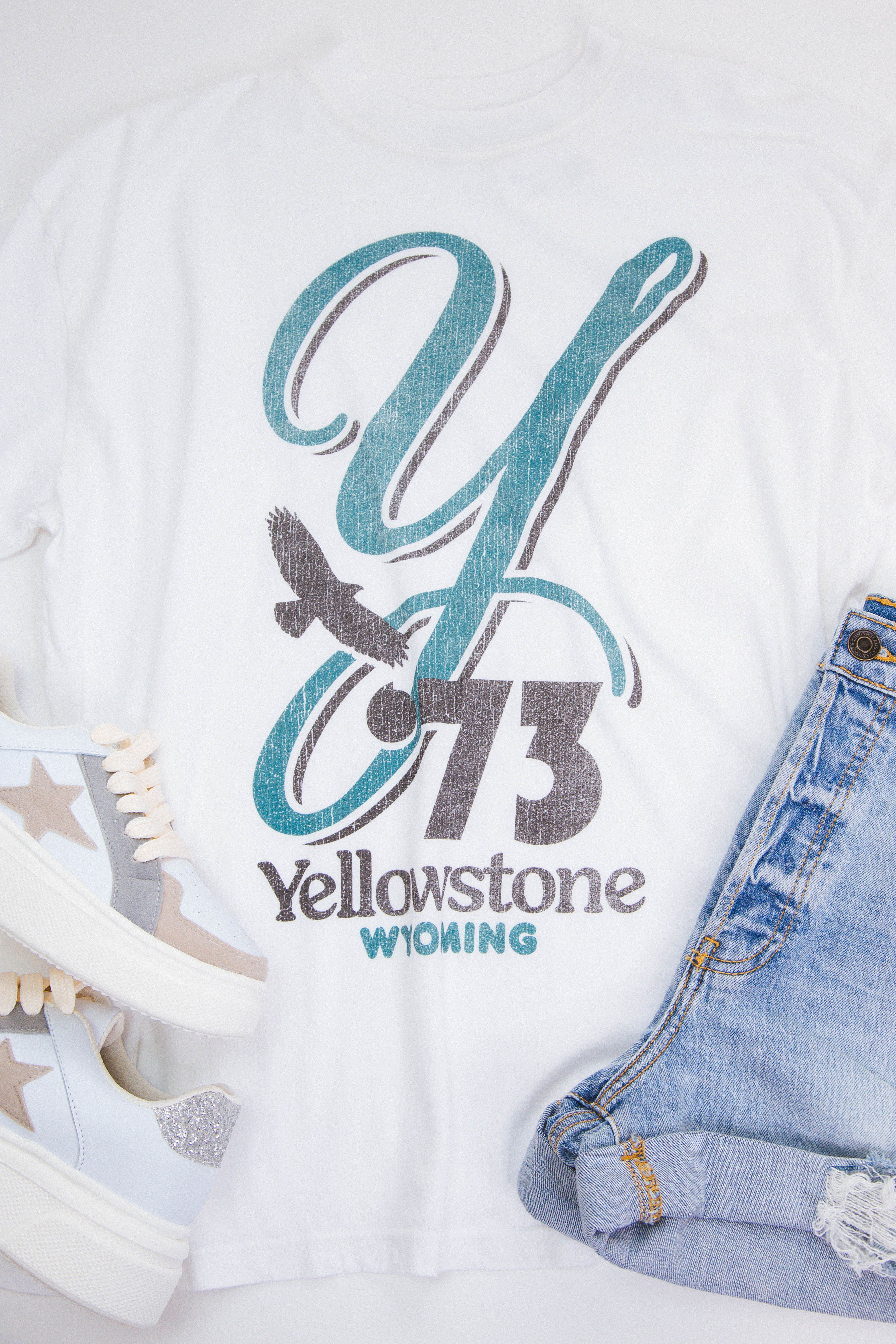 Yellowstone Graphic Tee, White | Girl Dangerous sold by North & Main Clothing Company product image thumbnail 4