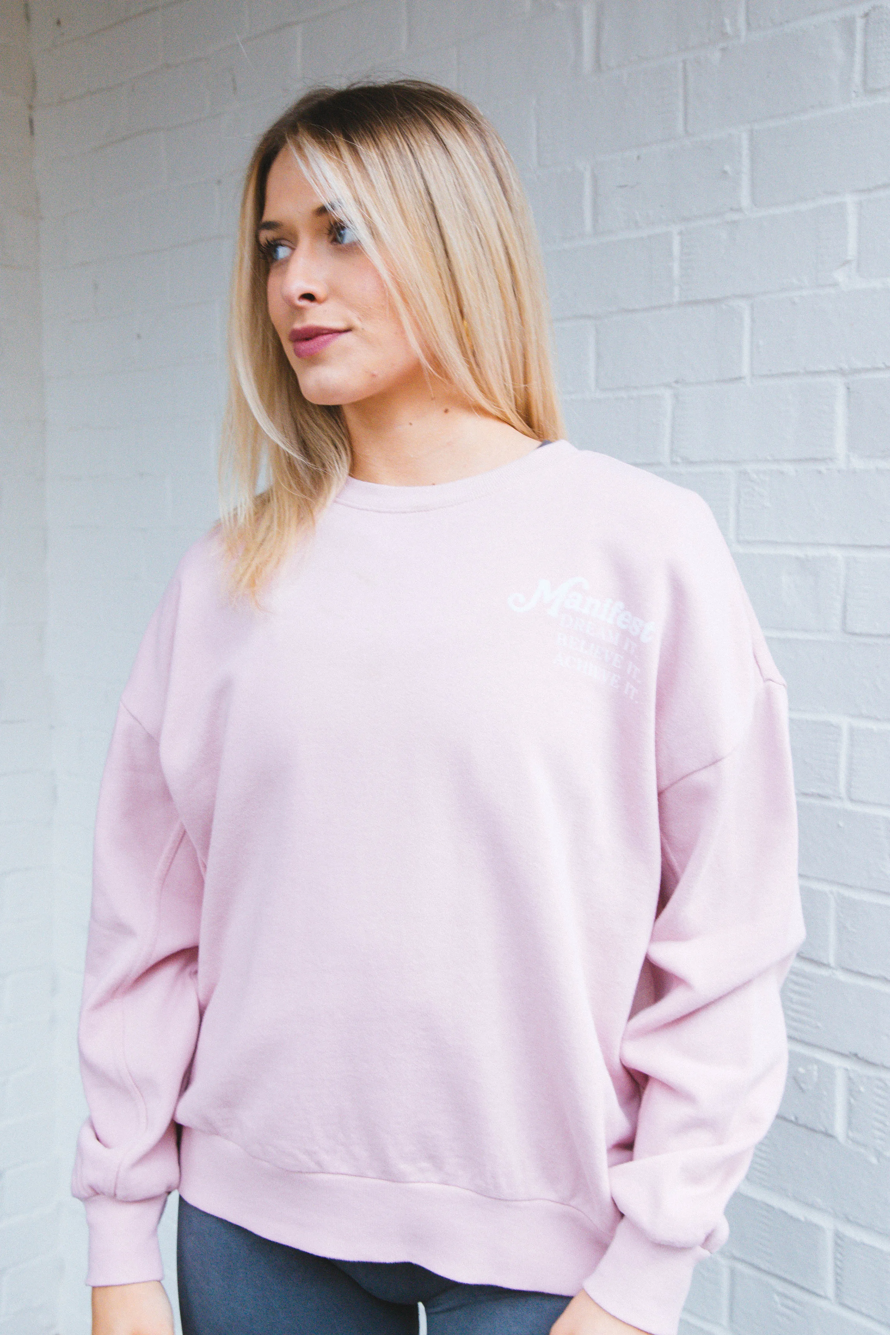Oversized Manifest Sweatshirt, Pink Passion | Z Supply sold by North & Main Clothing Company product image thumbnail 4