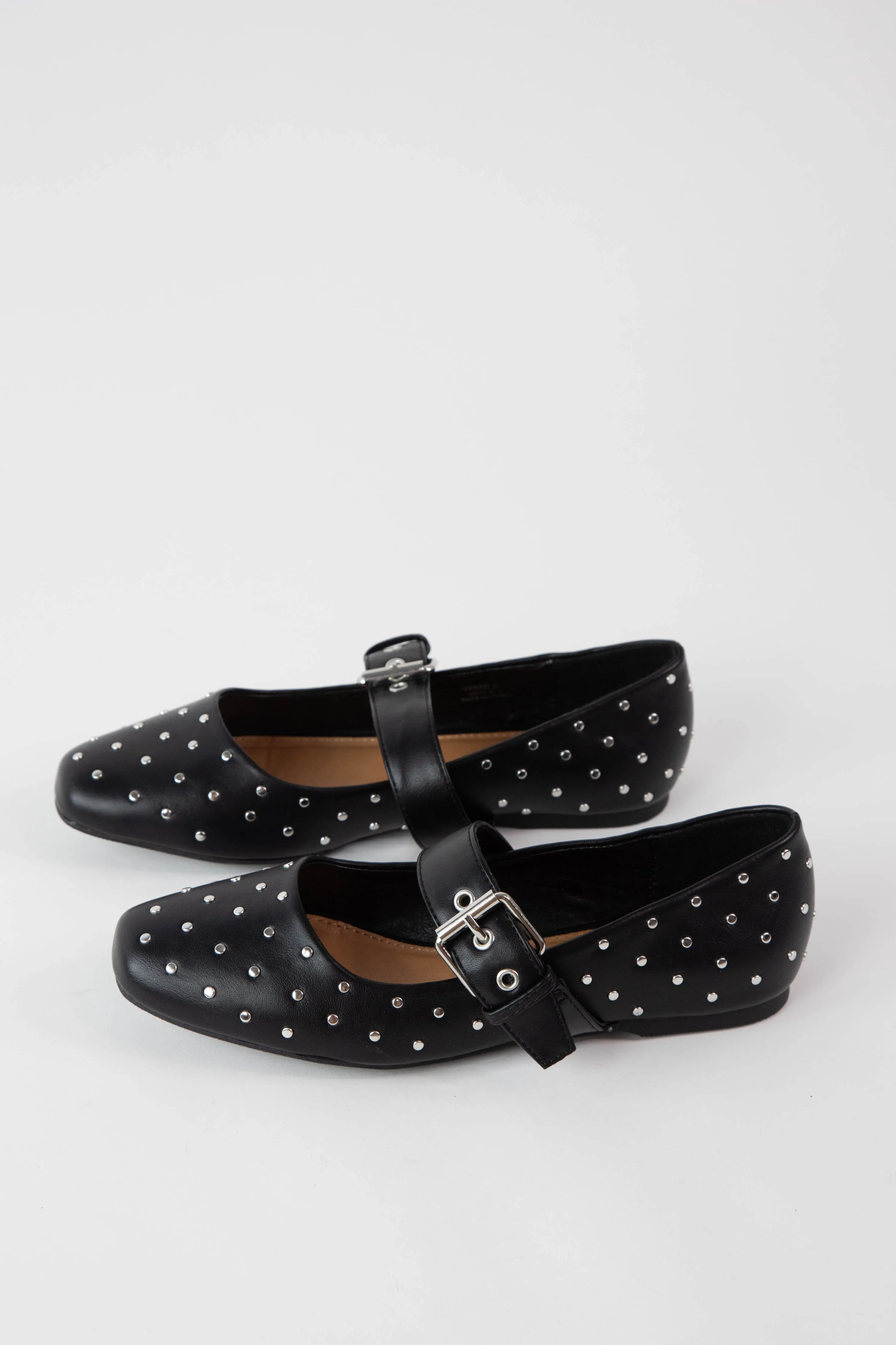 Mellie Buckle Mary Jane Flat, Black Stud | DV by Dolce Vita sold by North & Main Clothing Company