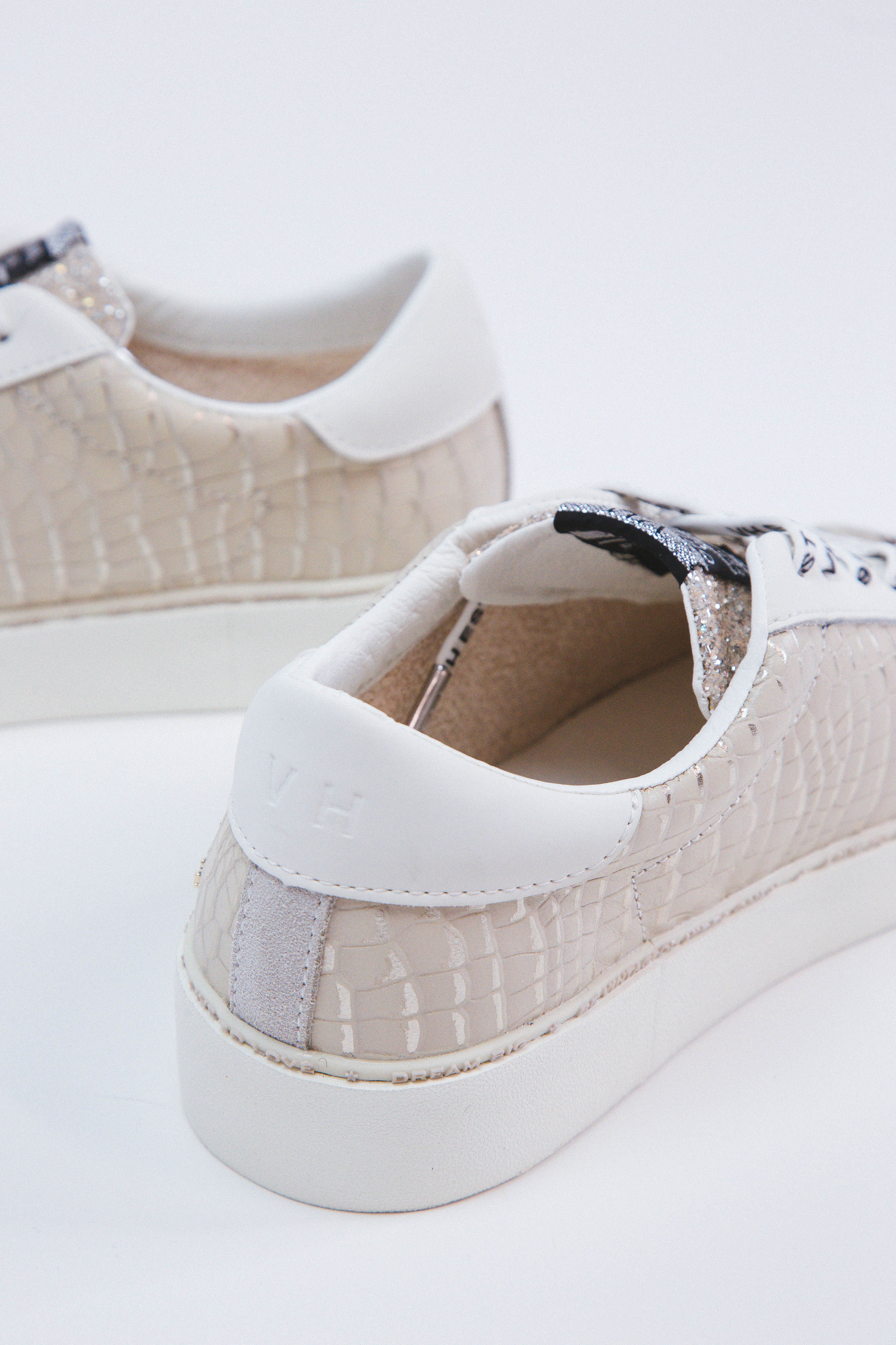 Maya Croco Sneaker, Taupe | Vintage Havana sold by North & Main Clothing Company product image thumbnail 2