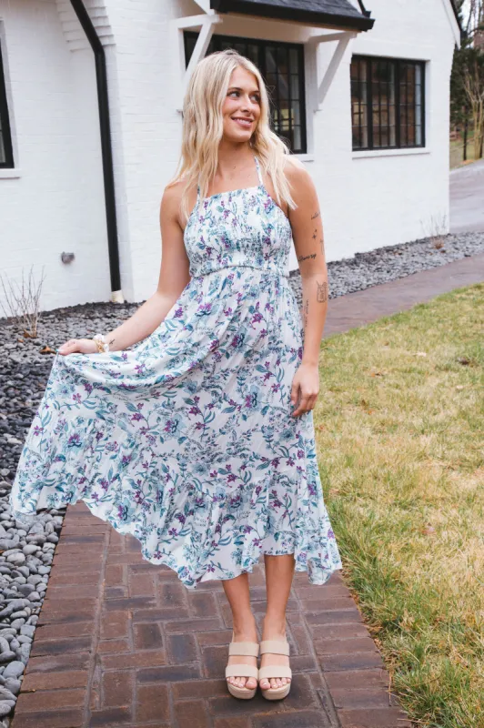 Heat Wave Printed Maxi Dress, Floral Combo | Free People sold by North & Main Clothing Company