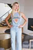 Cowboys Rodeo Graphic Tank, Vintage Blue sold by North & Main Clothing Company