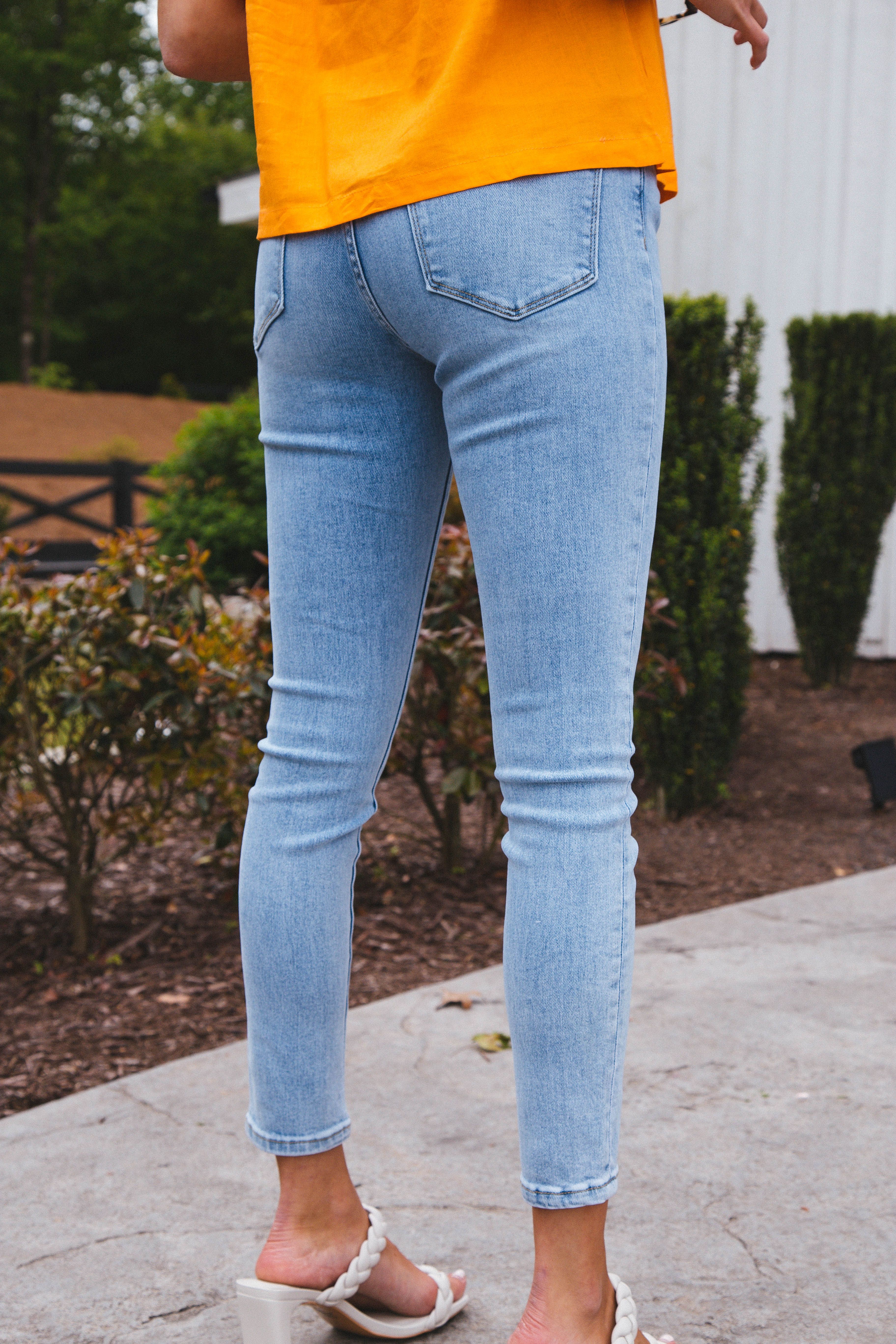 Skye High Rise Crop Skinny Jeans, Fragrant sold by North & Main Clothing Company product image thumbnail 16
