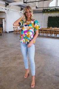 Skye High Rise Crop Skinny Jeans, Fragrant sold by North & Main Clothing Company
