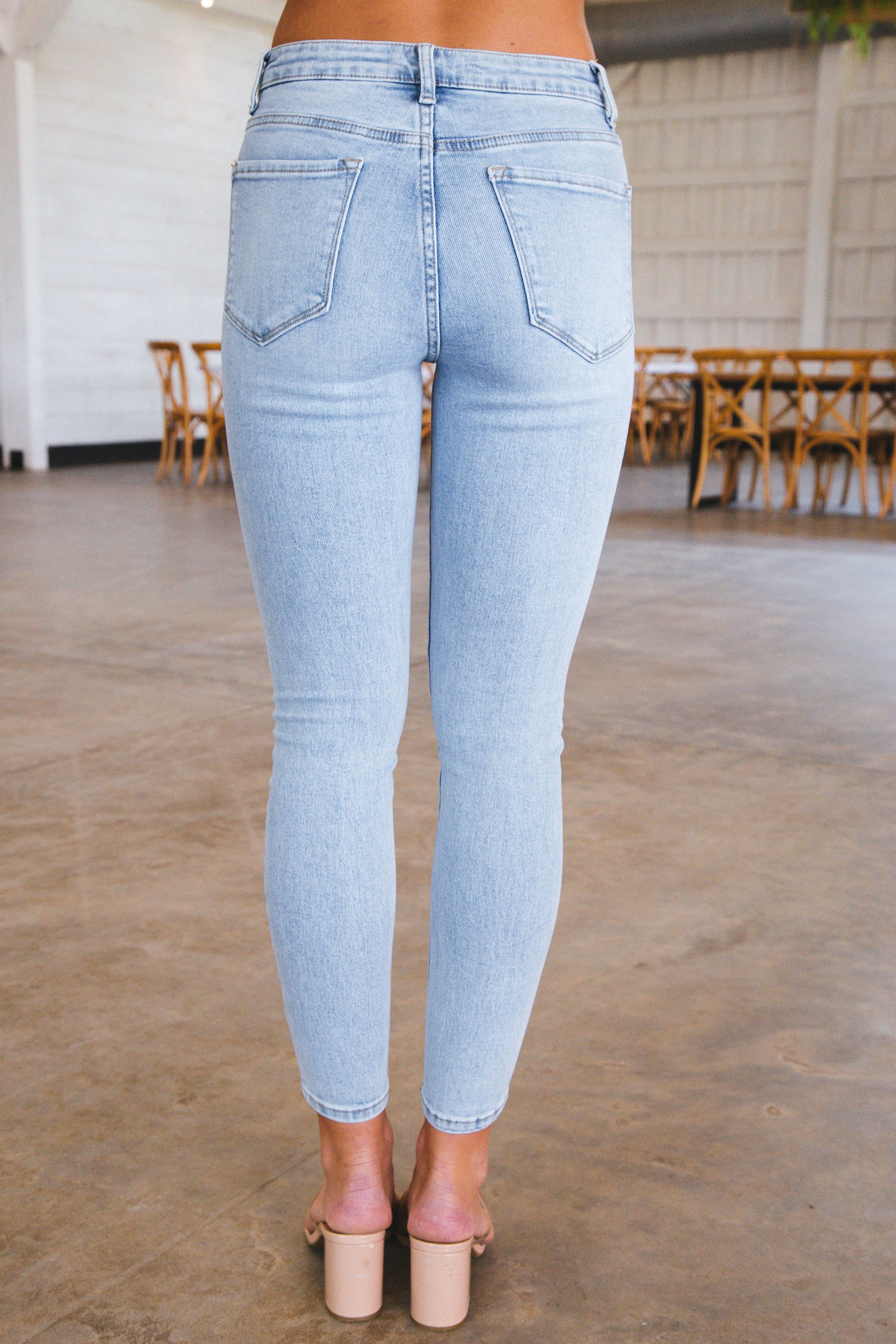 Skye High Rise Crop Skinny Jeans, Fragrant sold by North & Main Clothing Company product image thumbnail 2
