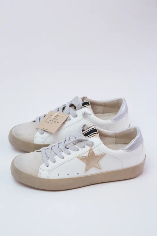 Paris Star Sneakers, Gold | SHUSHOP sold by North & Main Clothing Company